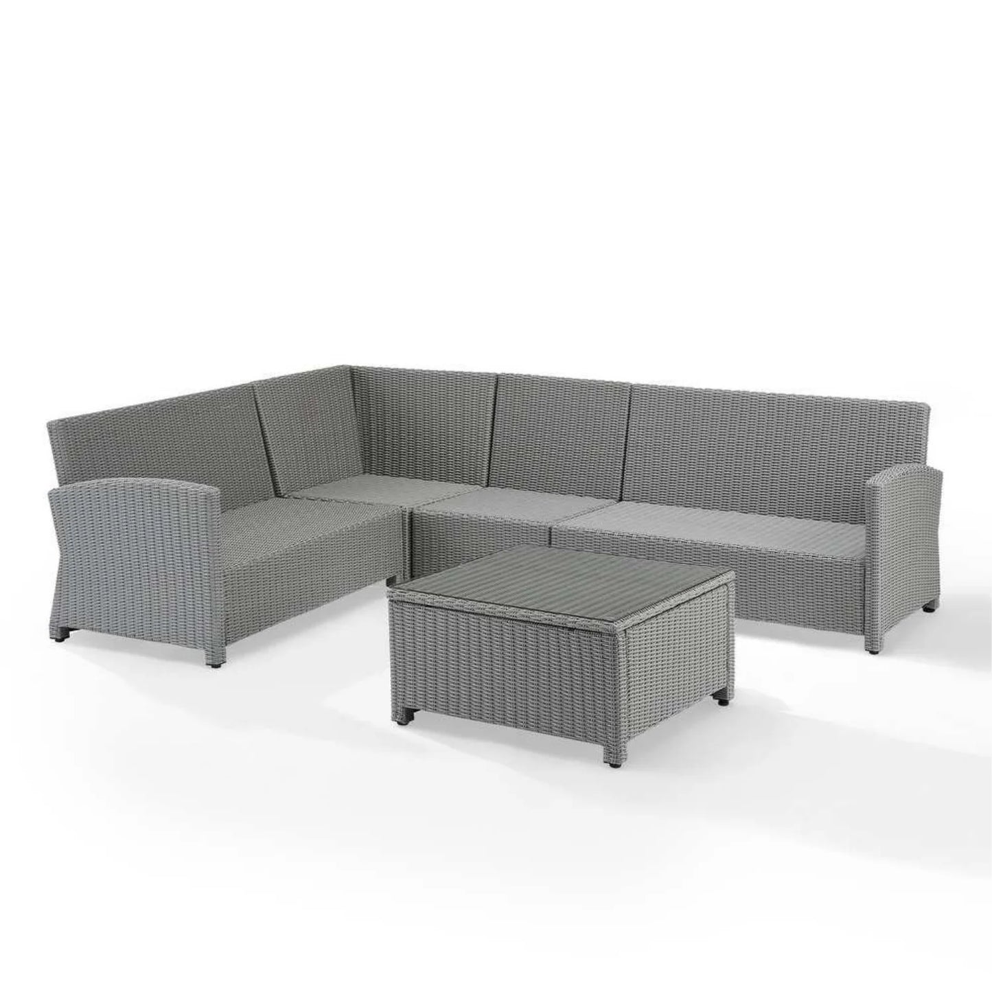 Everly L-Shape Outdoor Wicker Sofa Set