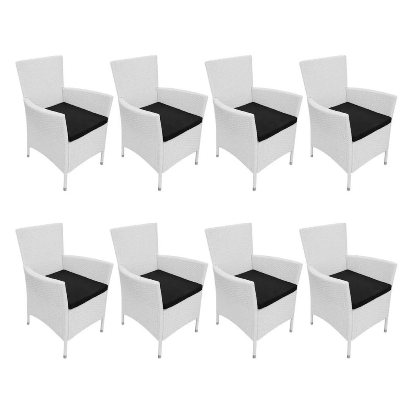 Seraphina 9-Piece Outdoor Rattan Wicker Dinning Table Set