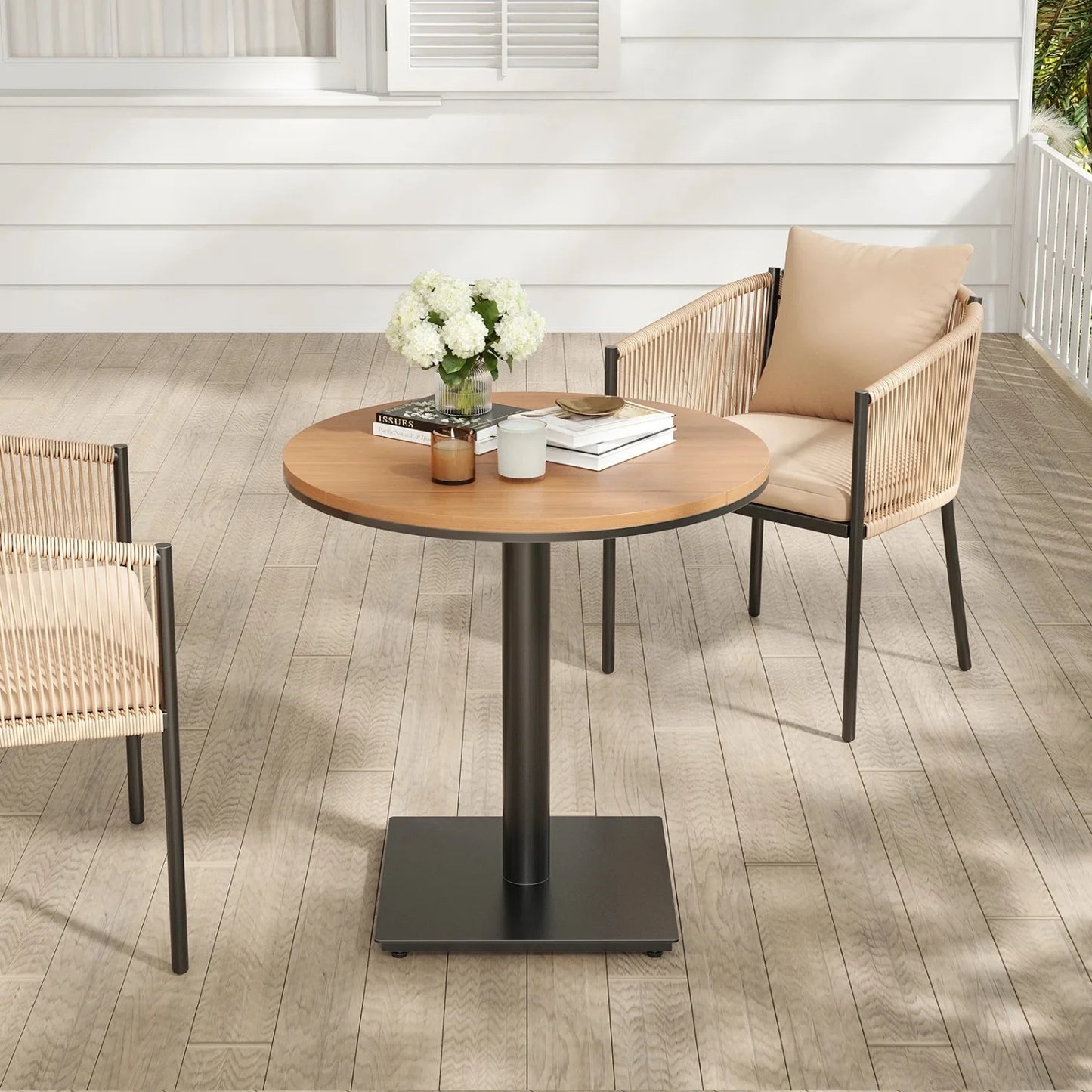 Lian 2-Piece Outdoor Rope Patio Dining Chairs