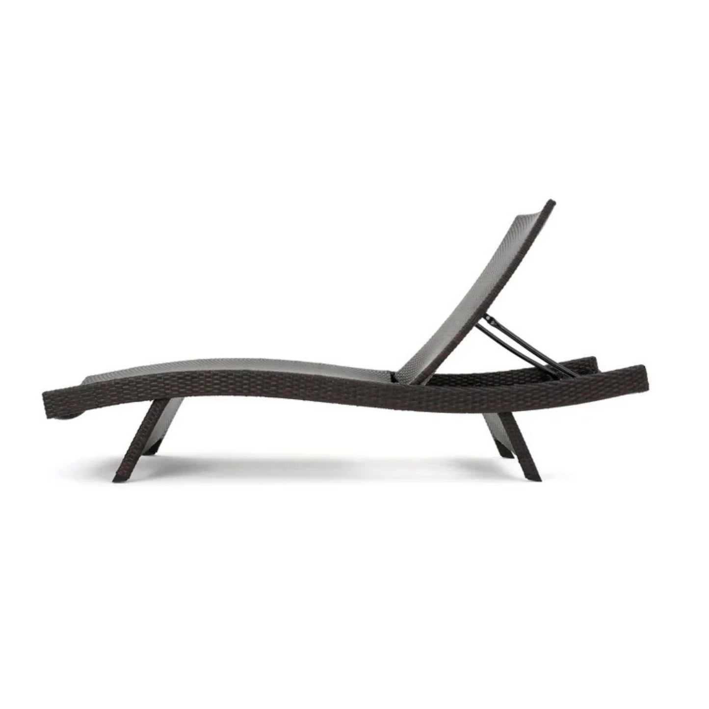 Rong All-Weather Rattan Wicker Outdoor Chaise Lounge Chair Set of 2