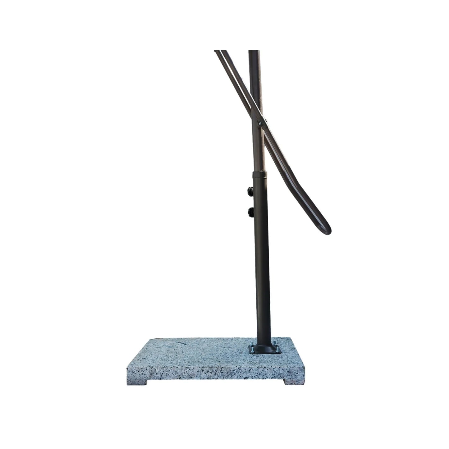 Marta 10ft Side Pole Square Shape Outdoor Umbrella With Marble Base (Red)