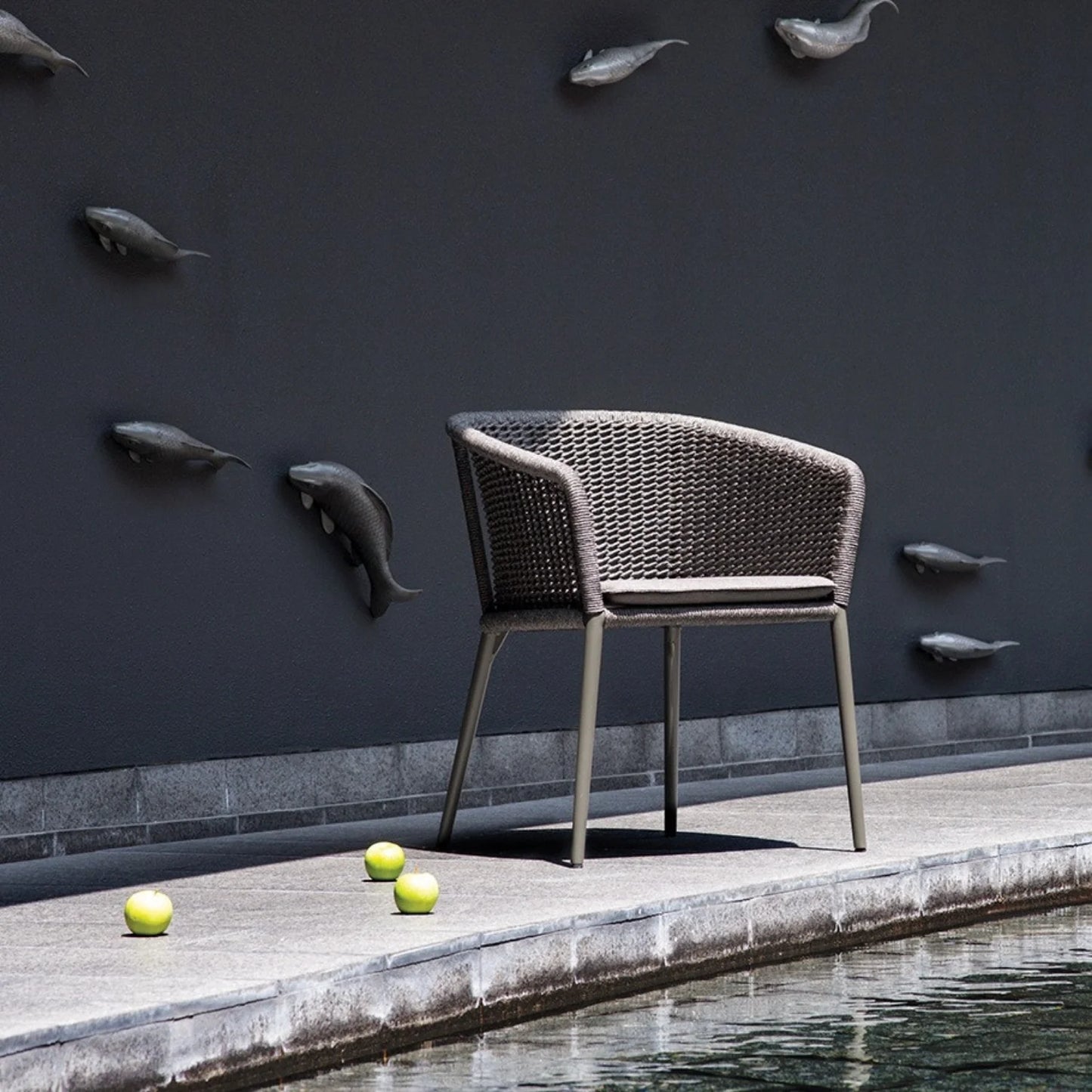 Delaney Outdoor Rope 3-Piece Patio Set