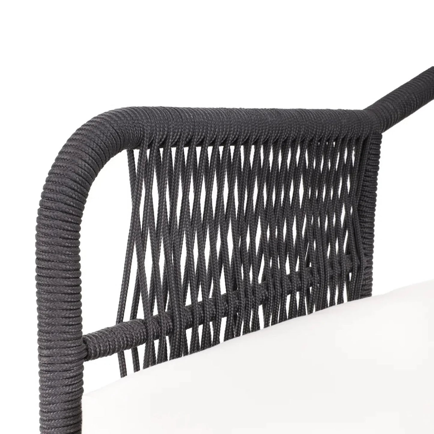 Adriana 4-Piece Outdoor Rope Patio Furniture Set with Wood-Top Table
