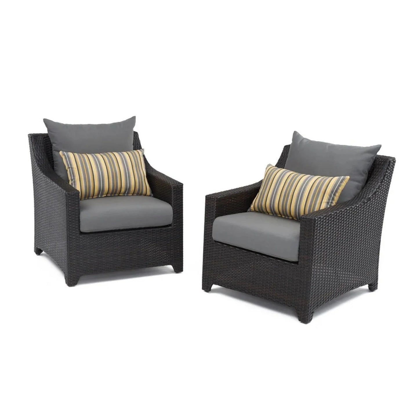 Dahabo All Weather Outdoor Wicker Garden L-Shape Sectional Conversation Set