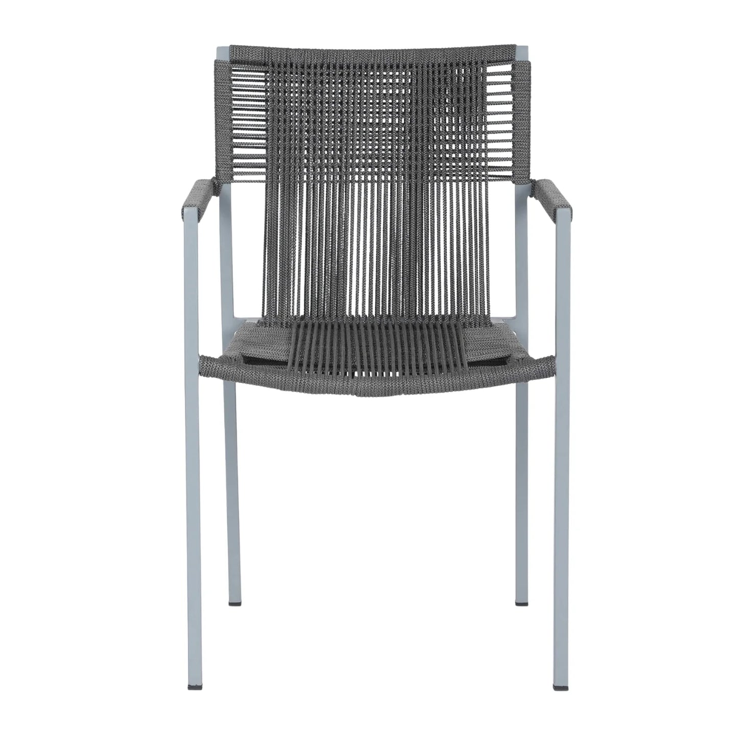 Jovie Outdoor Rope 3-Piece Patio Set (Grey)