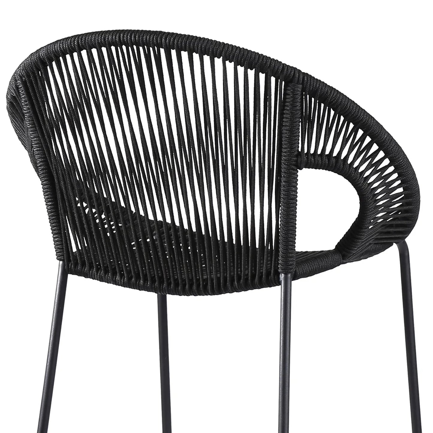 Saanvi 2-Piece Outdoor Rope Bar Chairs – Stylish Comfort Built to Last