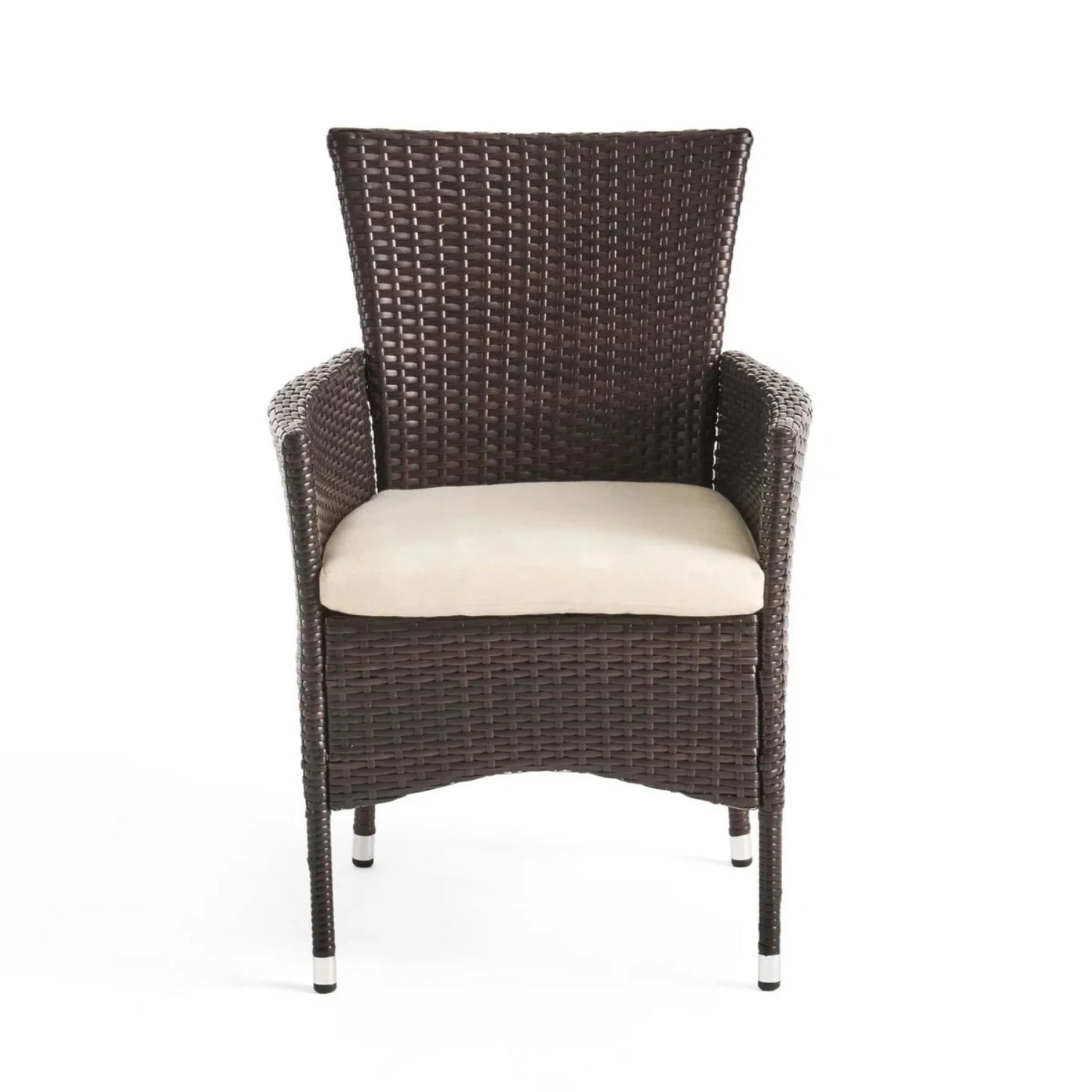 Hailey 2-Piece Outdoor Rattan Wicker Patio Dining Chairs