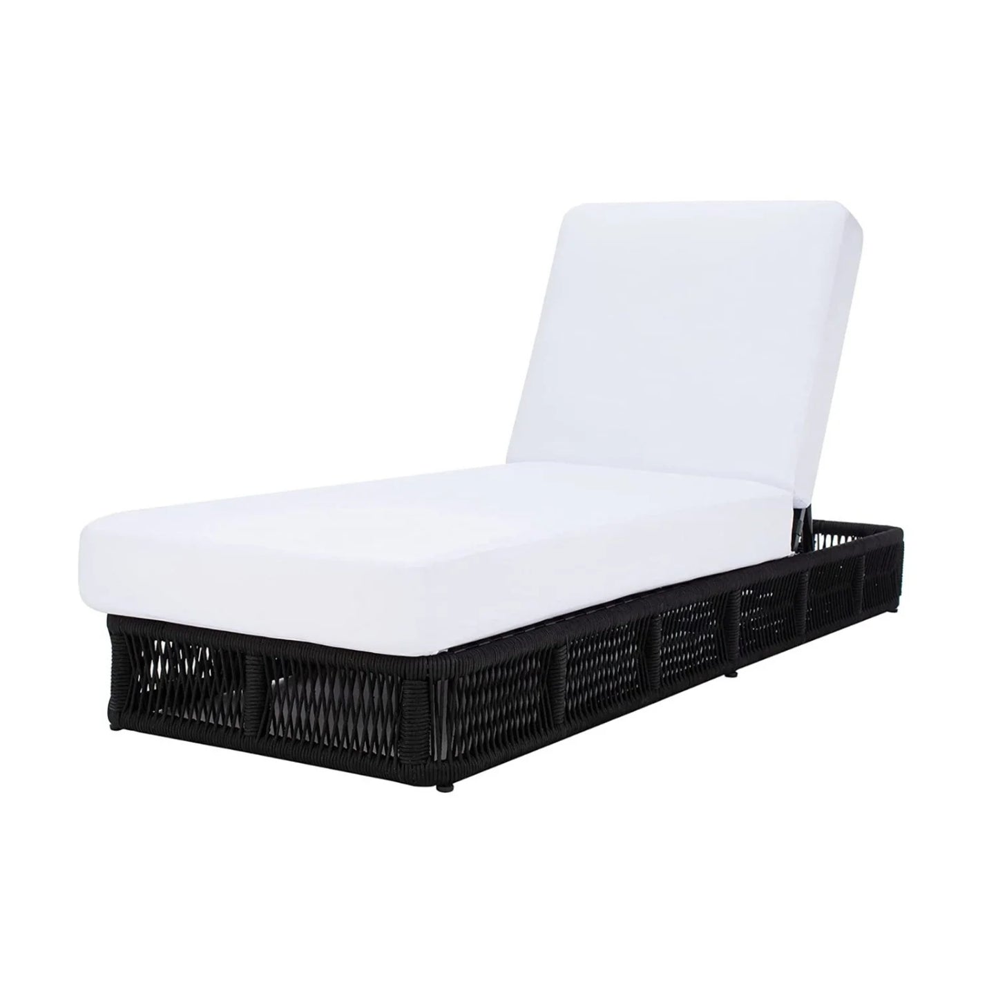 Omaira Outdoor All-Weather Rope Lounger with Cushions