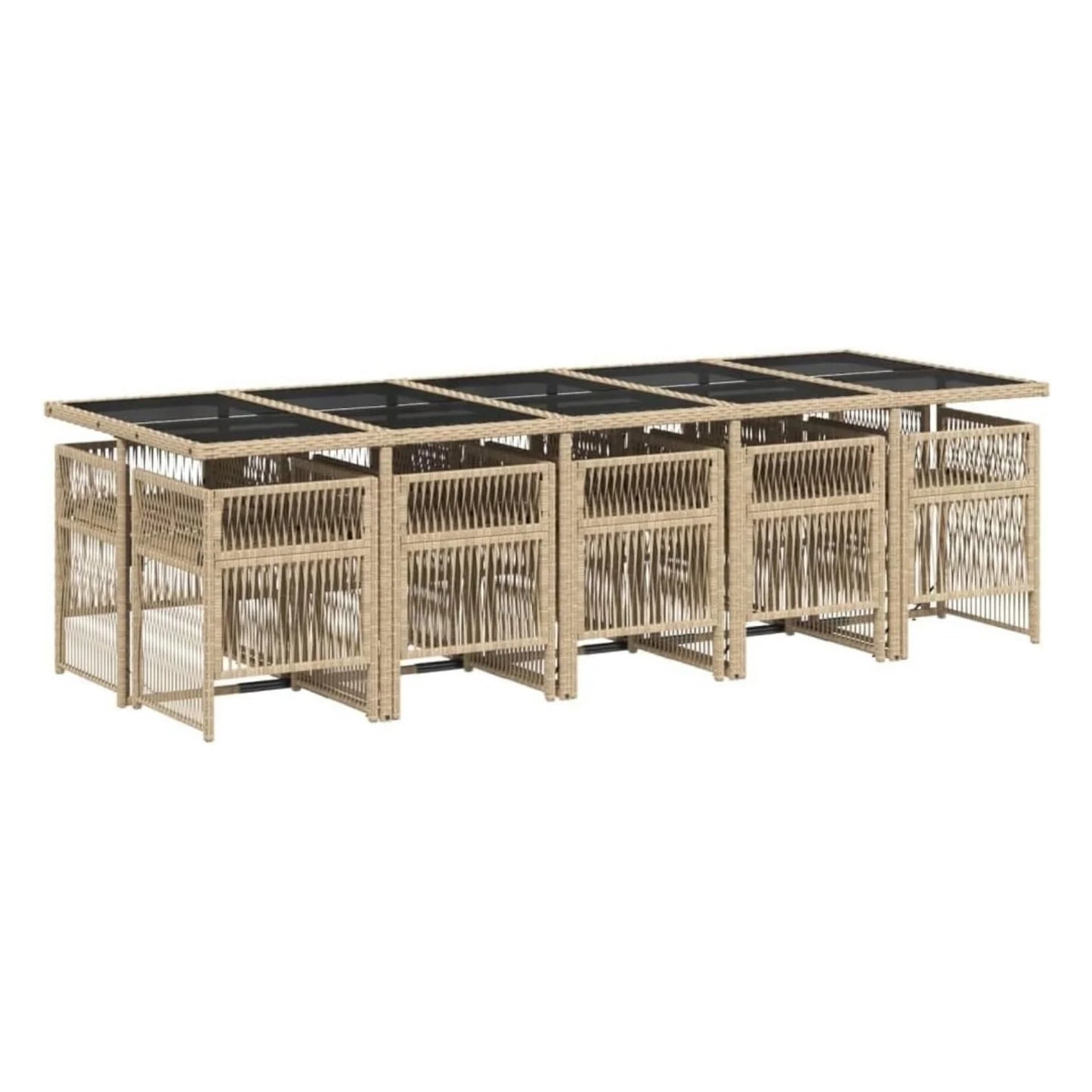 Reika 10 Seater Outdoor Rattan Wicker Dinning Set