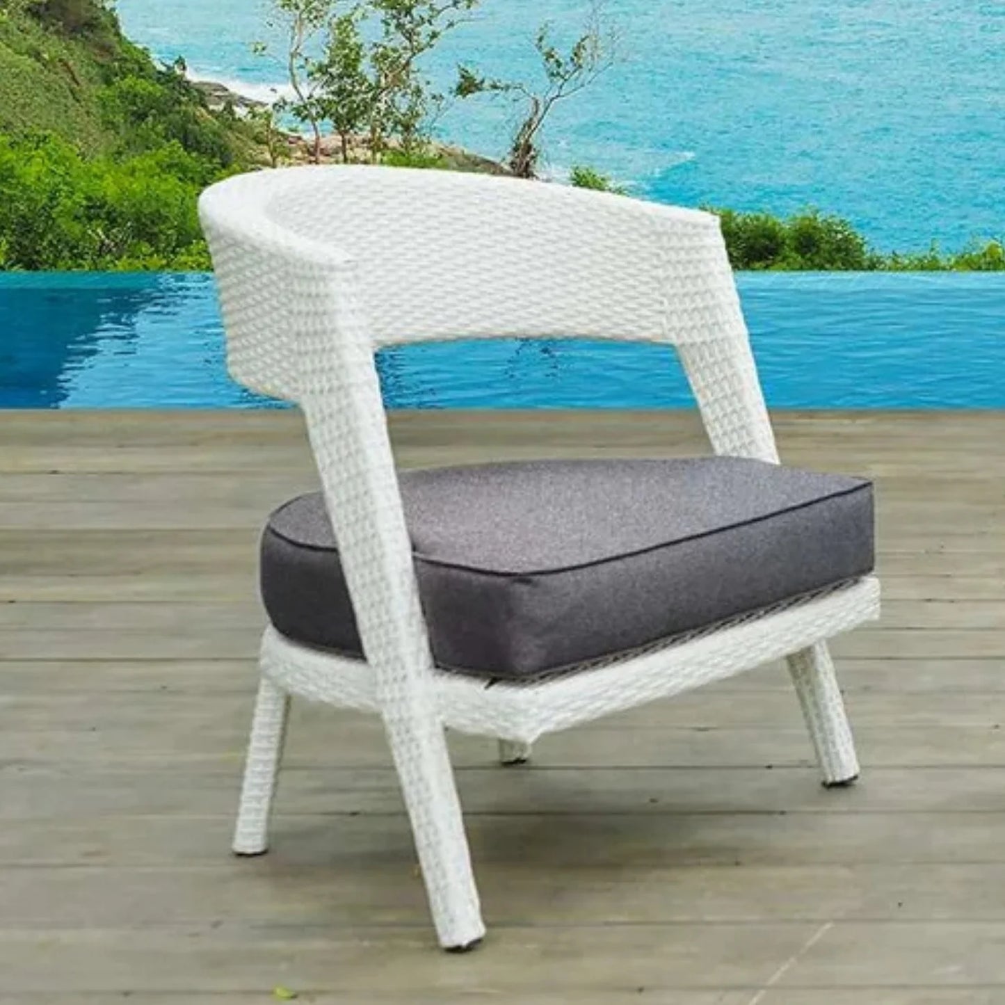 Frieda Outdoor Rattan Wicker 3-Piece Patio Set