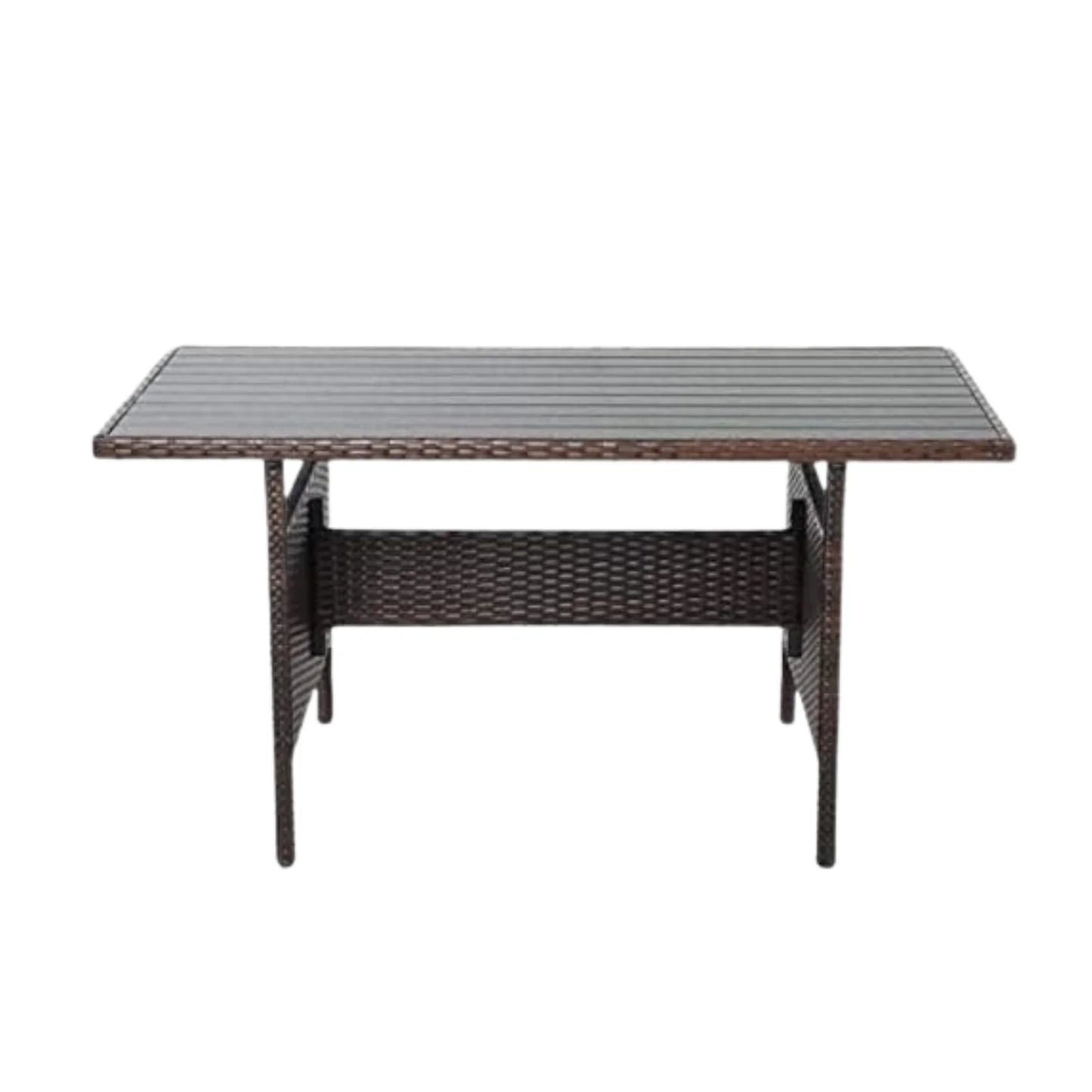 Raffaella 6-Pieces L-Shape Patio Rattan Dining Set