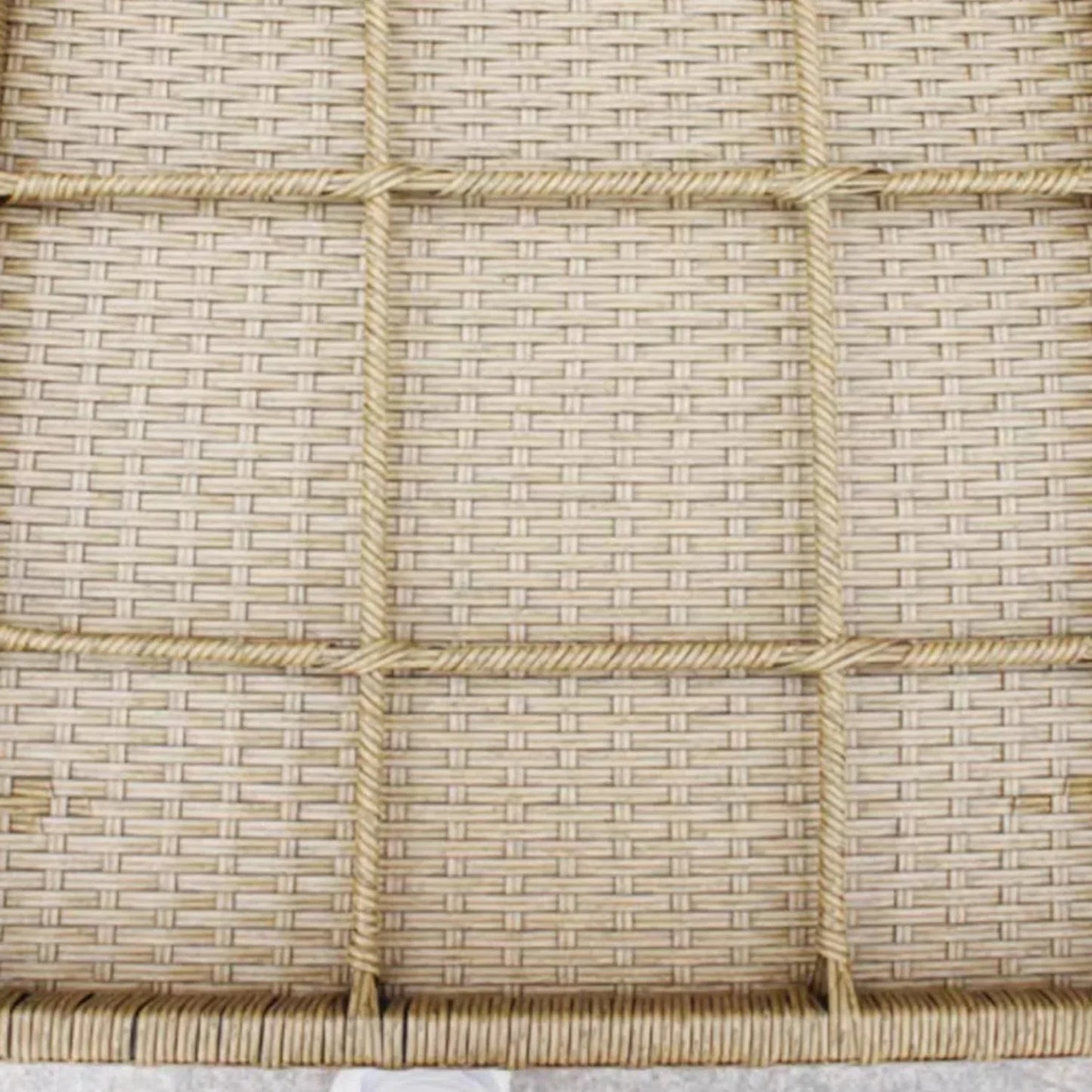Noura Outdoor Beige Rope 7-Seater Sofa Set With Glass Top Table