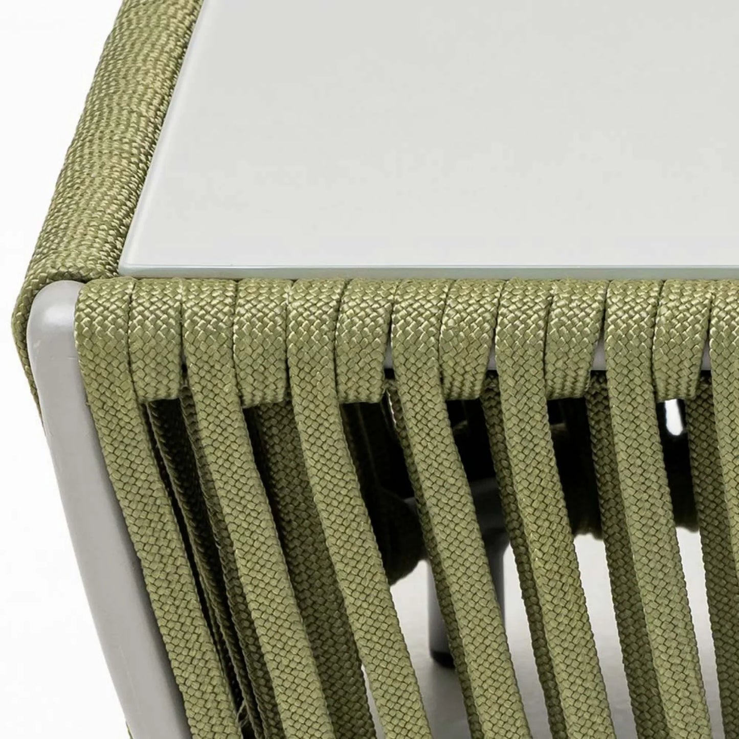 Alma All-Weather Rope 5 Seater Sofa Set With Glass Top Table