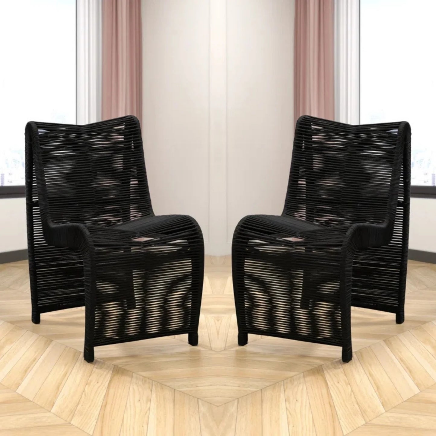 Tanishka 2-Piece Outdoor Rope Patio Chairs