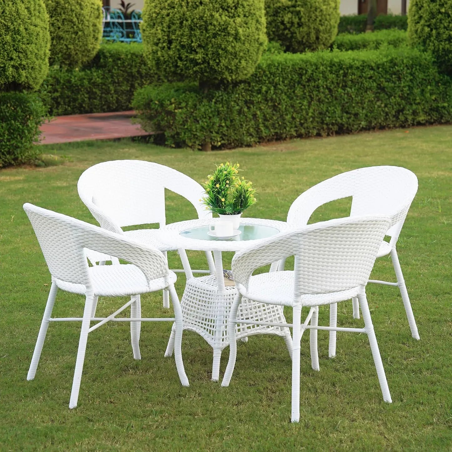 Kennedy 5-Piece Outdoor Rattan Wicker Patio Bistro Set