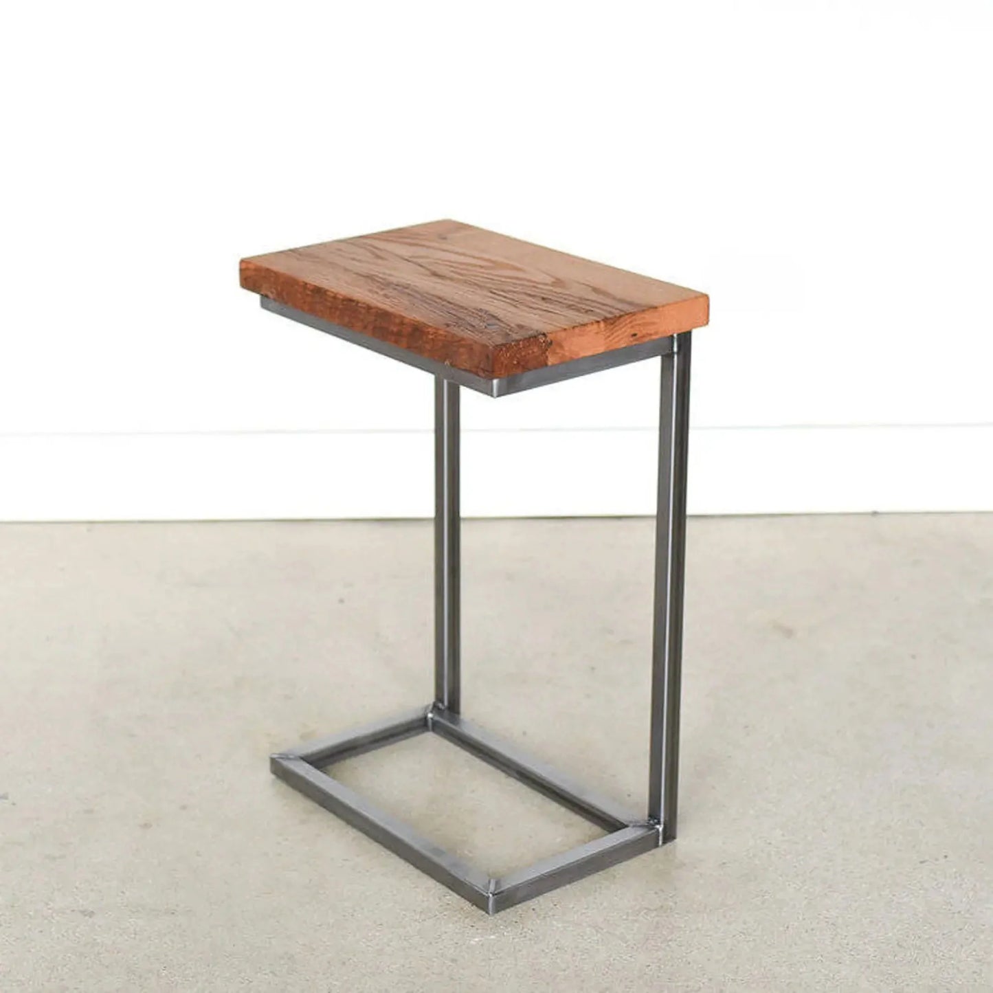 Solid Sheesham Wood C-Shape Corner Side Small End Table