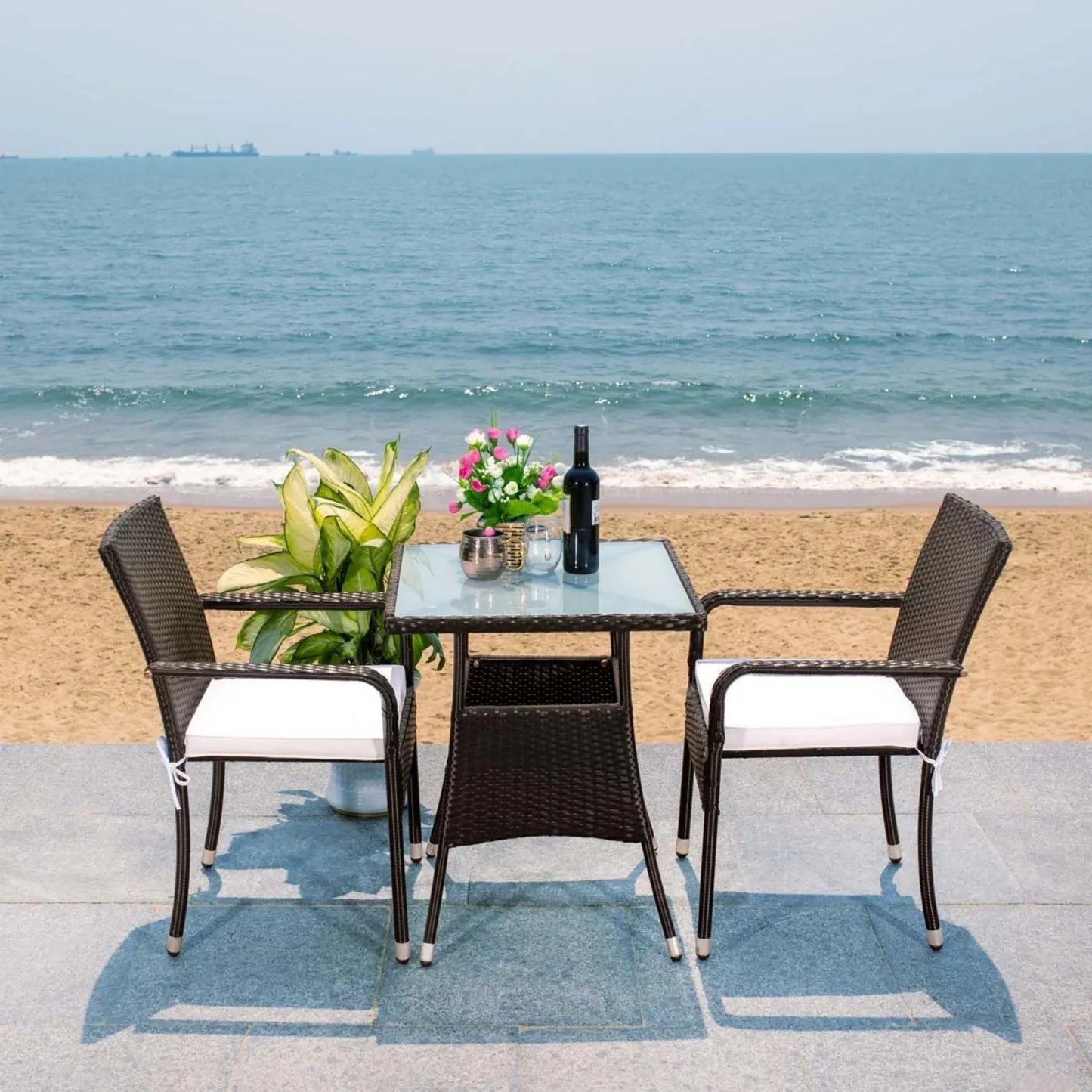 Sana 3-Piece Outdoor Rattan Wicker Patio Set