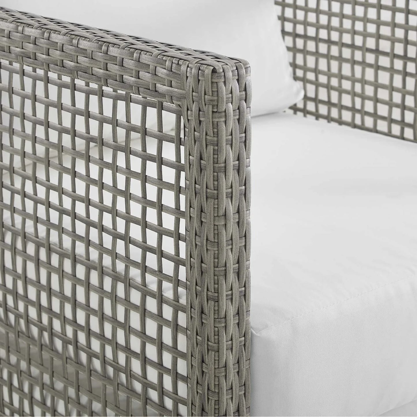 Charmi Outdoor Wicker Woven 6 Pieces Sectional Patio Furniture Set