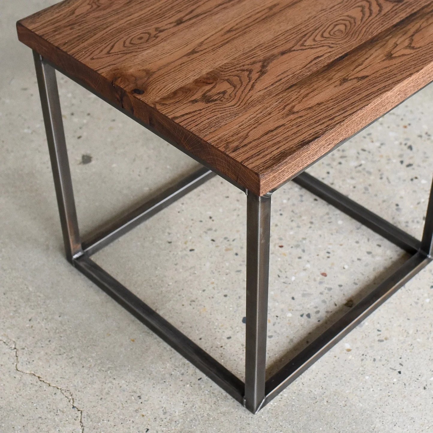 Seren Solid Sheesham Wood Top End Table