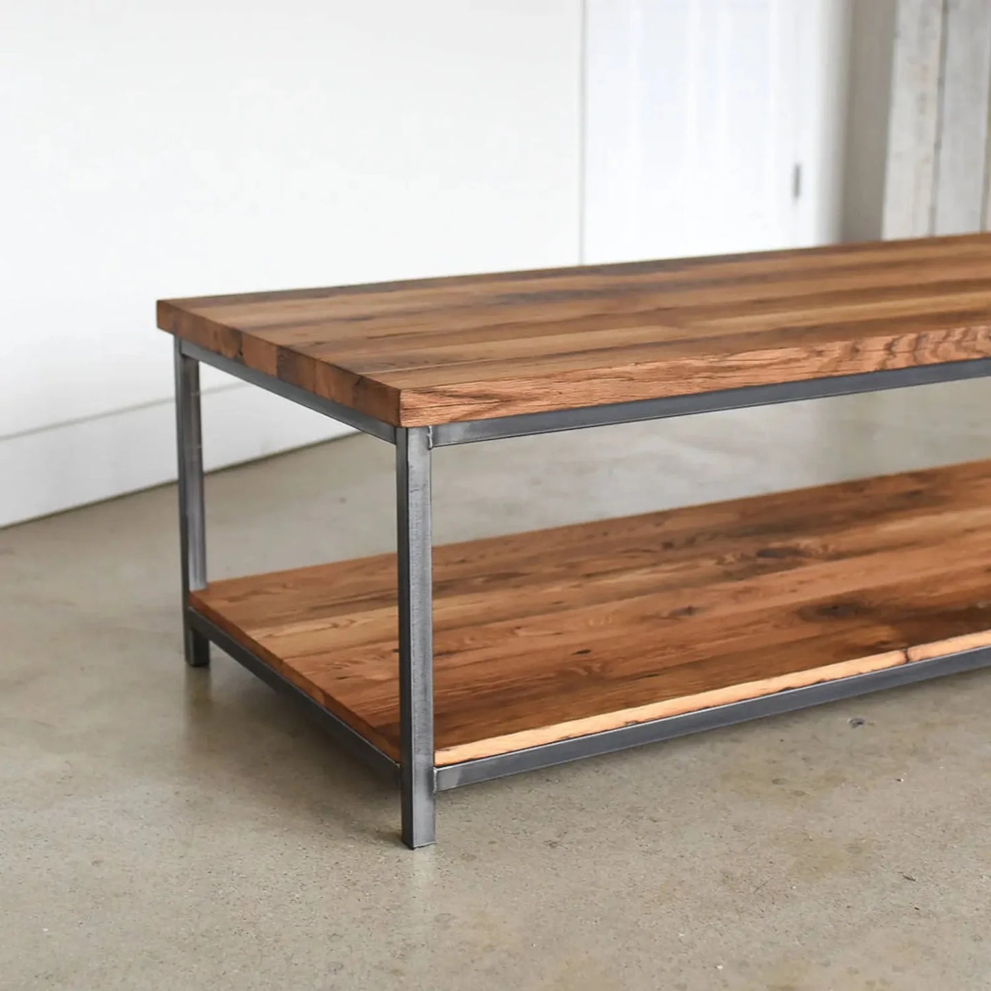 Isla Laila 2-Tier Natural Wood Top Center Table
