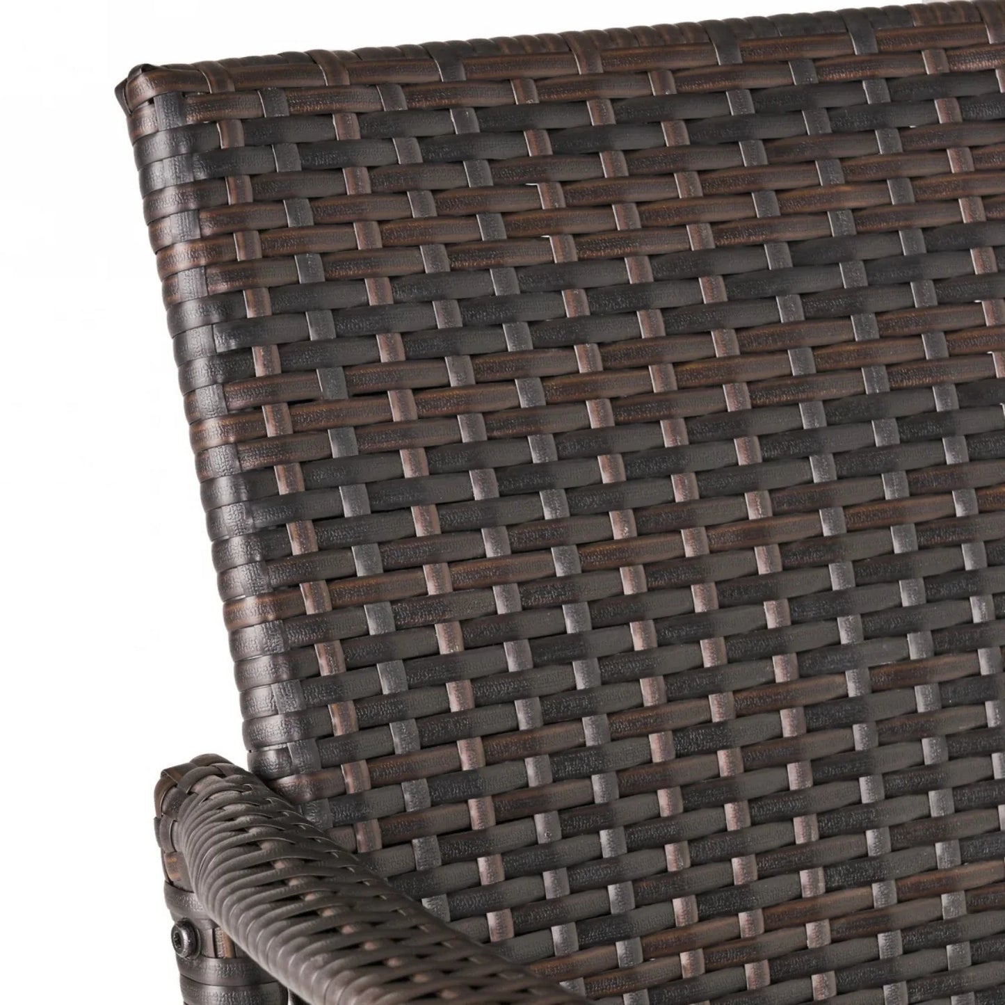 Pauline 5-Piece Outdoor Rattan Wicker Bar Set with Wicker Top Table