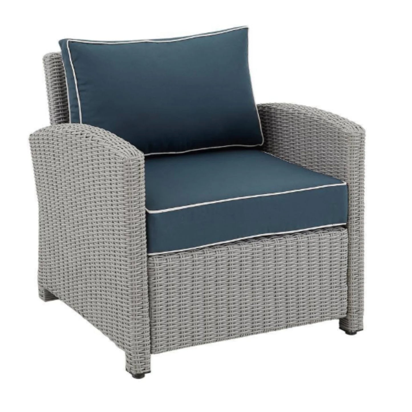 Zoe 4 Pieces Patio Furniture Set, Outdoor Sectional Sofa