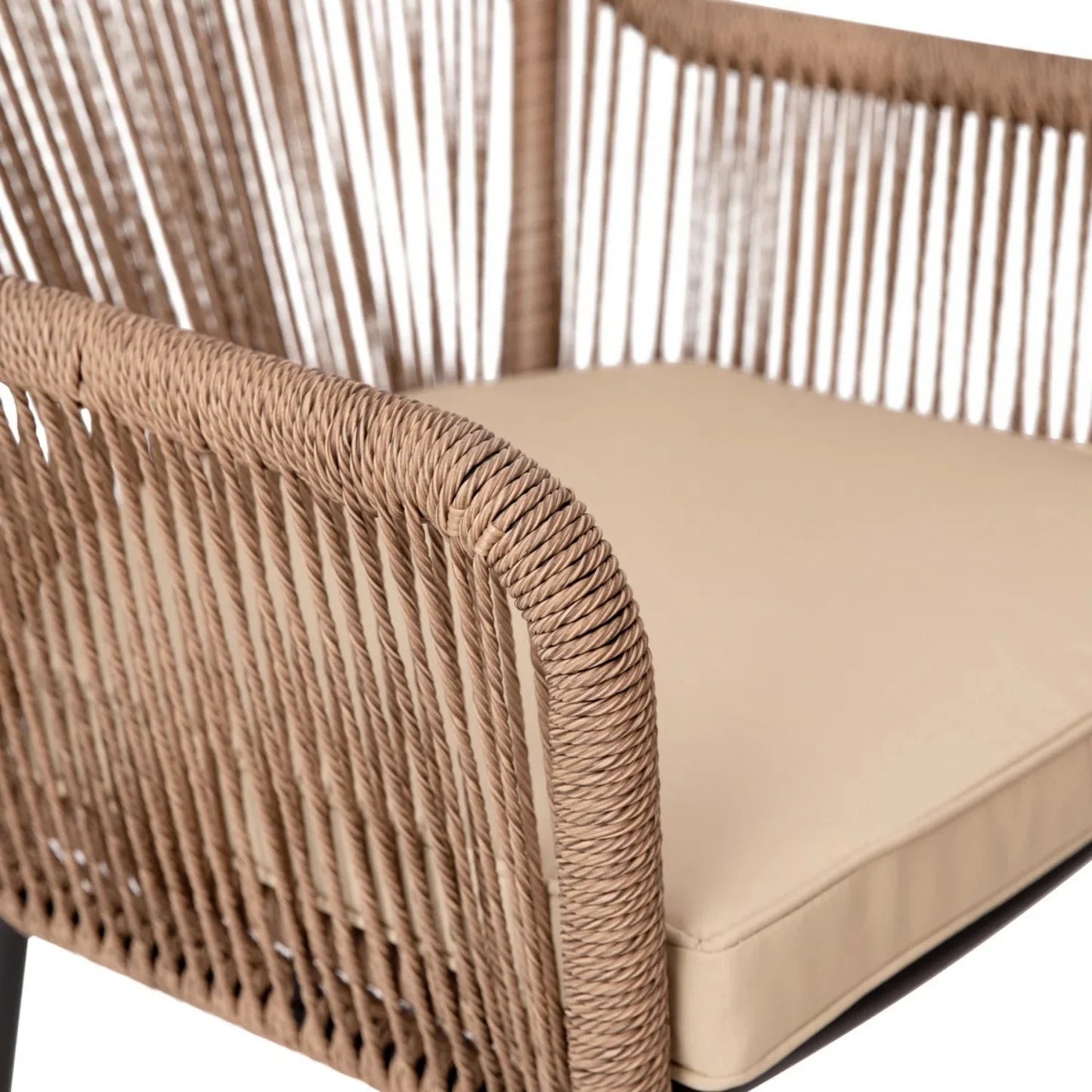 Sonal 2-Piece Outdoor Rope Patio Dining Chairs