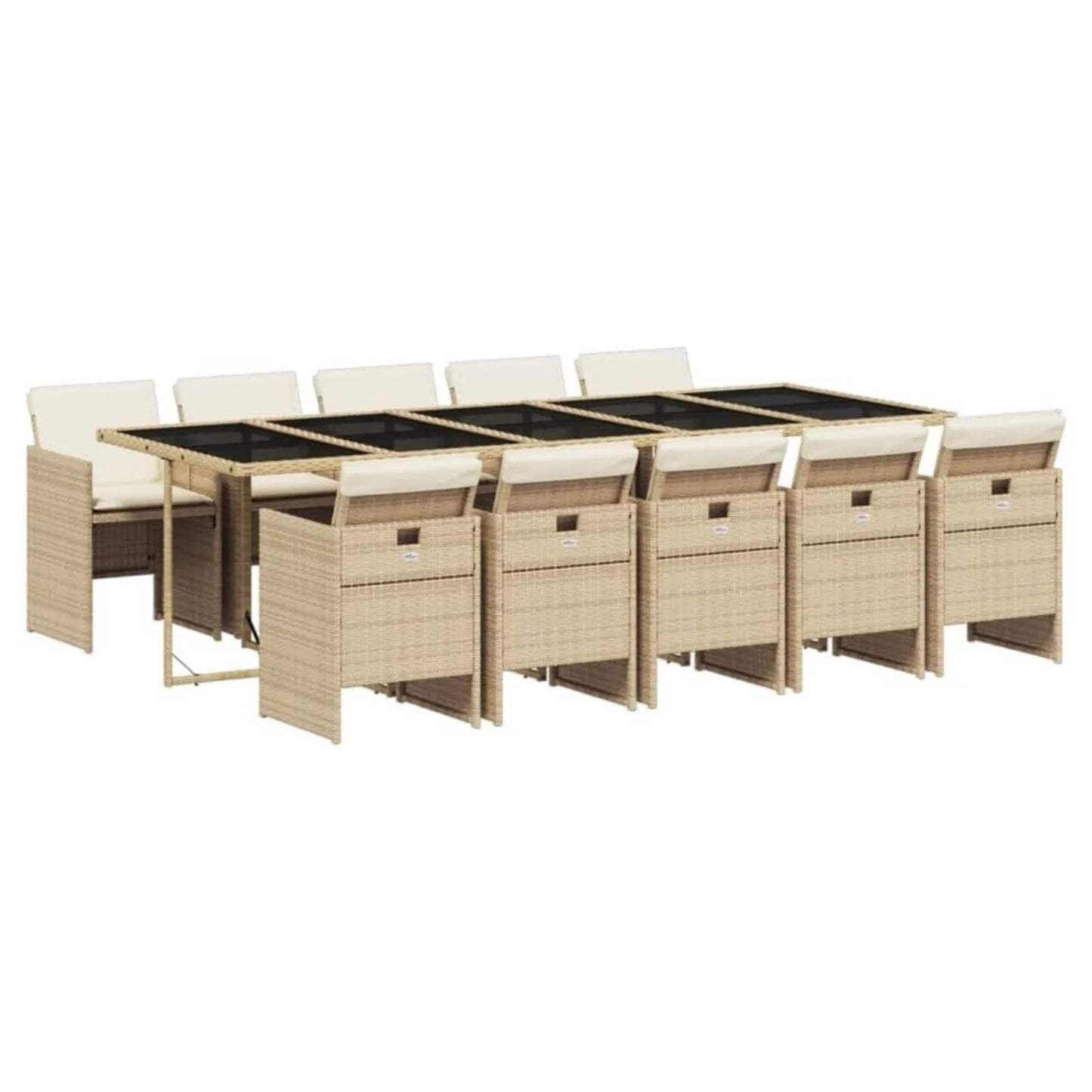 Leticia All Weather Wicker Patio Dinning Table Set
