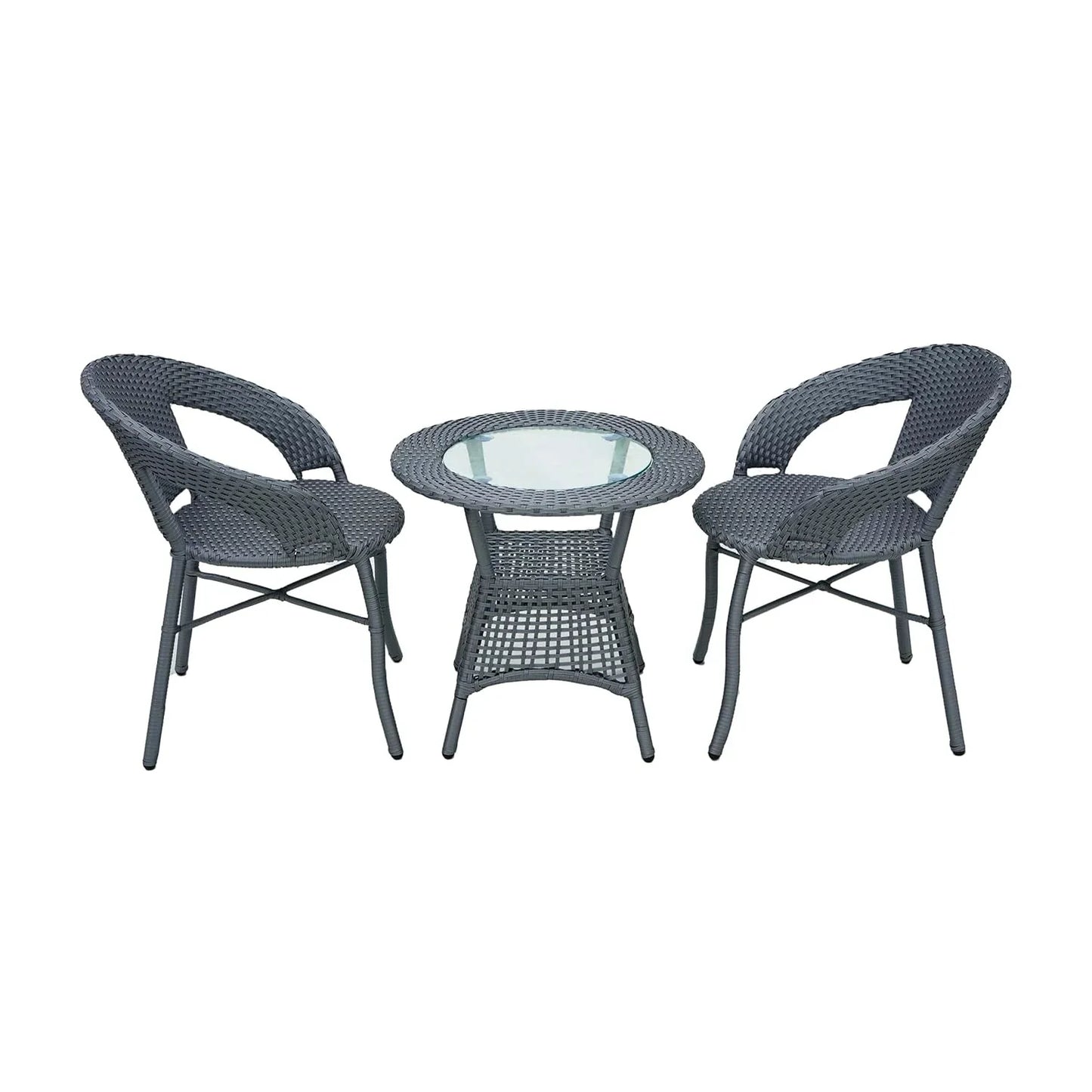 Soraya 3-Piece Outdoor Rattan Wicker Patio Bistro Set