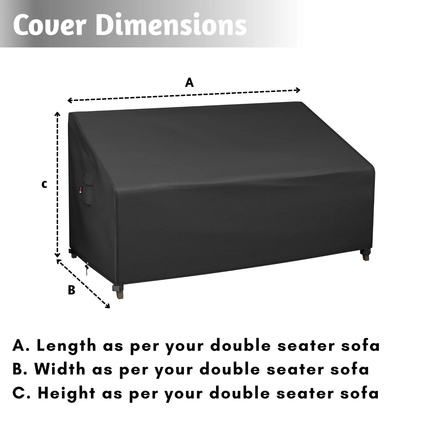 Intisar Outdoor Double Seater Sofa Cover