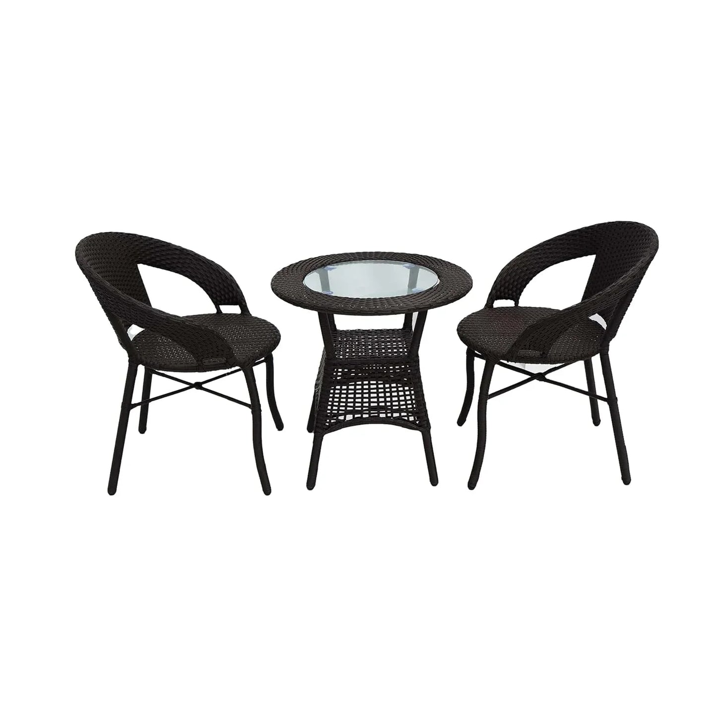 Sumaya 3-Piece Outdoor Rattan Wicker Patio Bistro Set