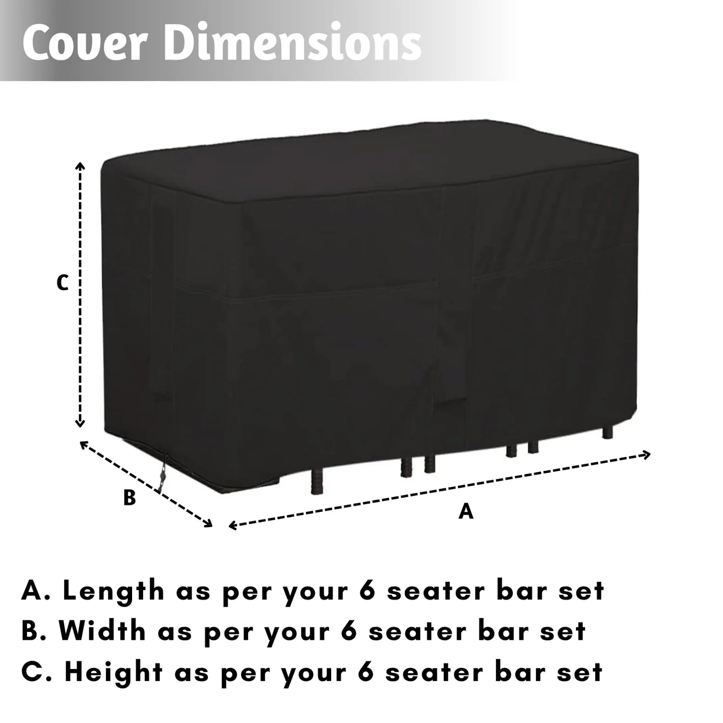 Mahira Outdoor 6+1 Bar Set Cover