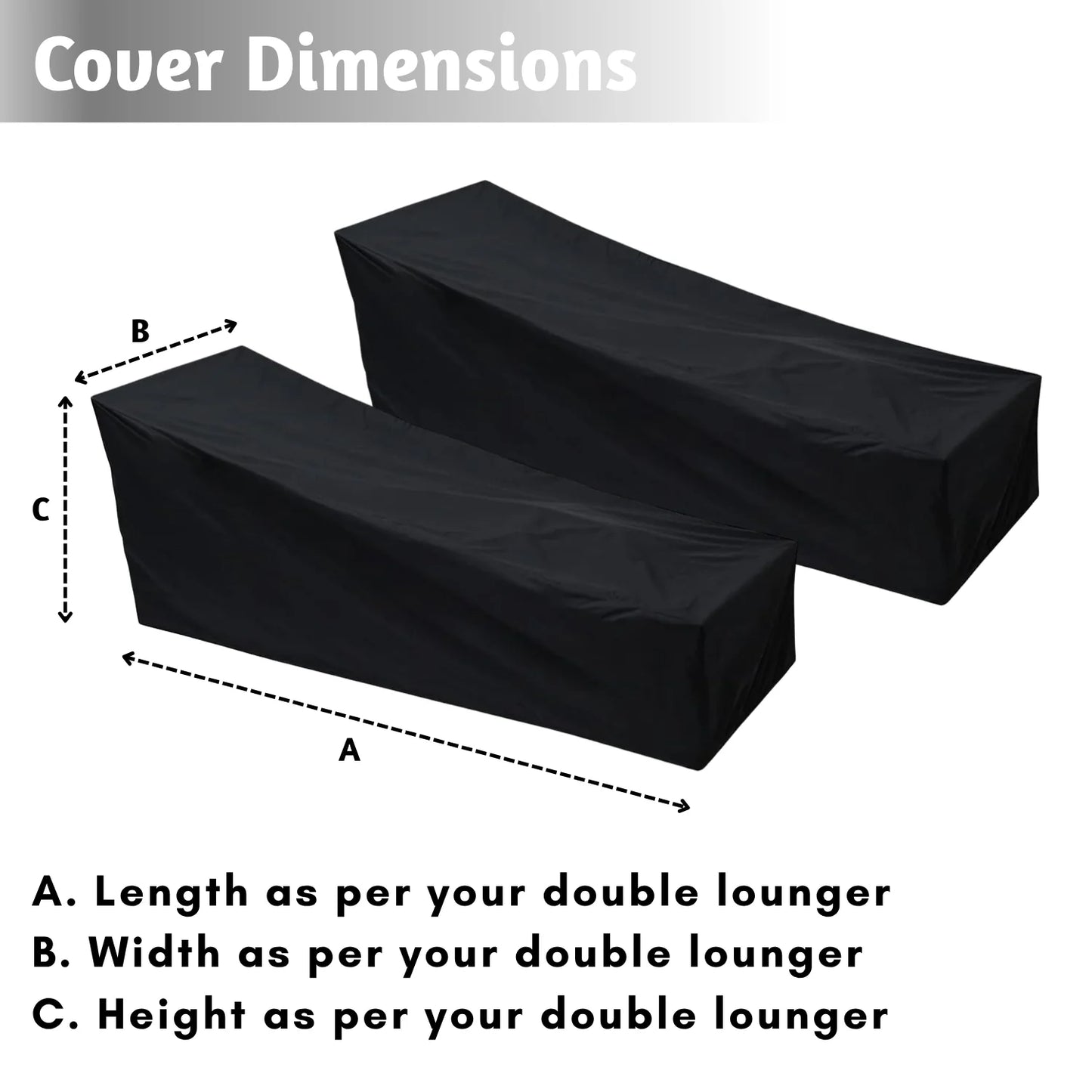 Ghufran Outdoor Double Lounger Cover