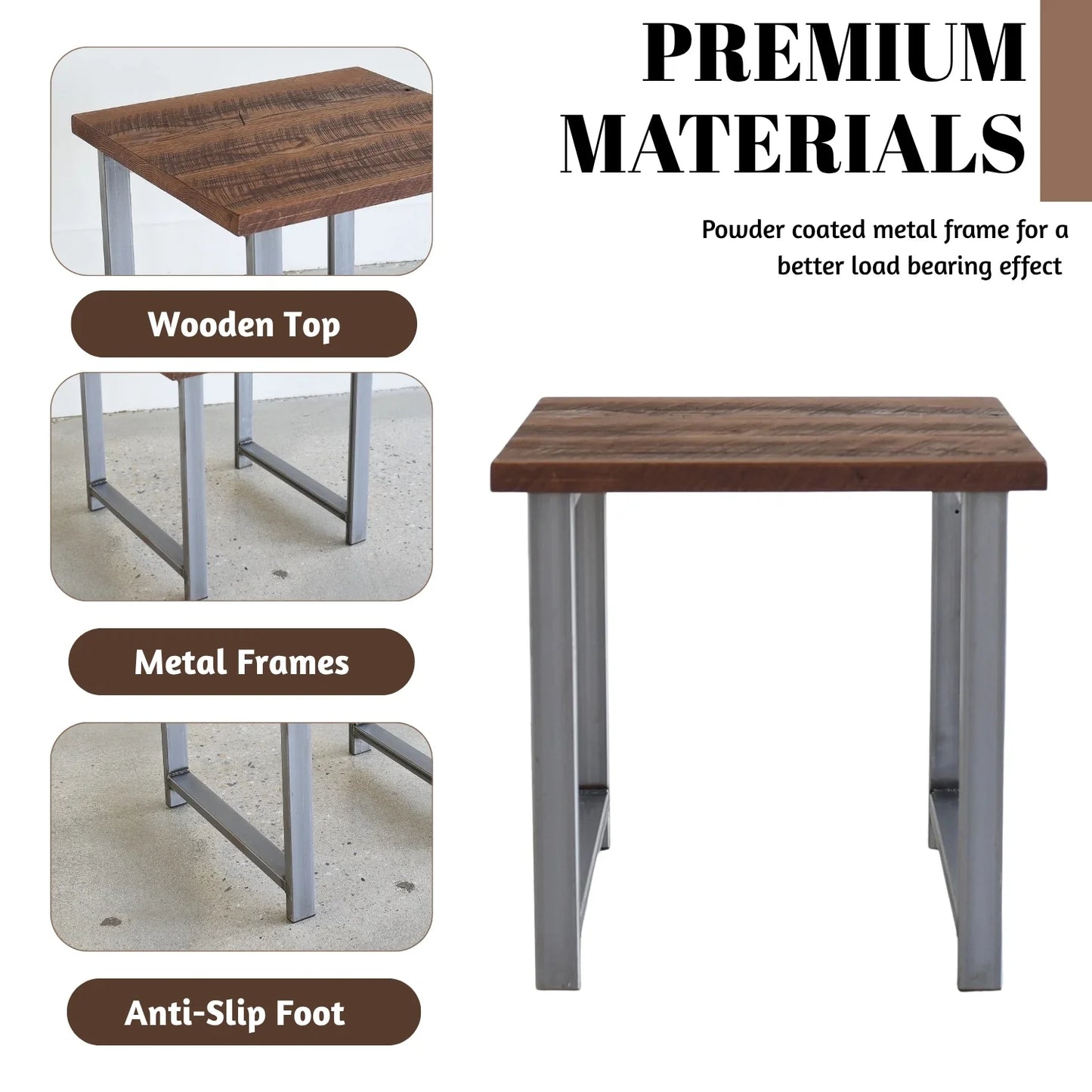 Callista Sheesham Wood Top End Table