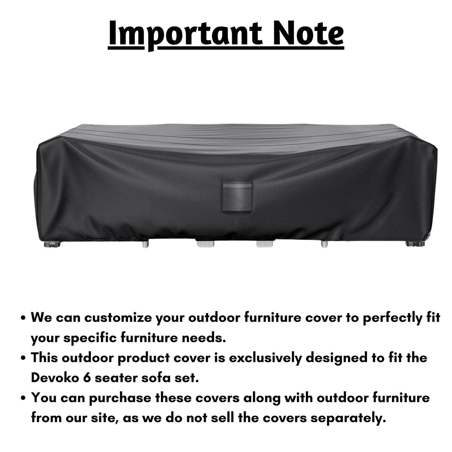 Outdoor Six Seater Sofa Cover