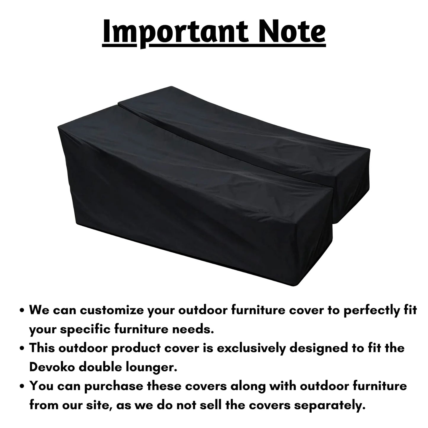 Ghufran Outdoor Double Lounger Cover