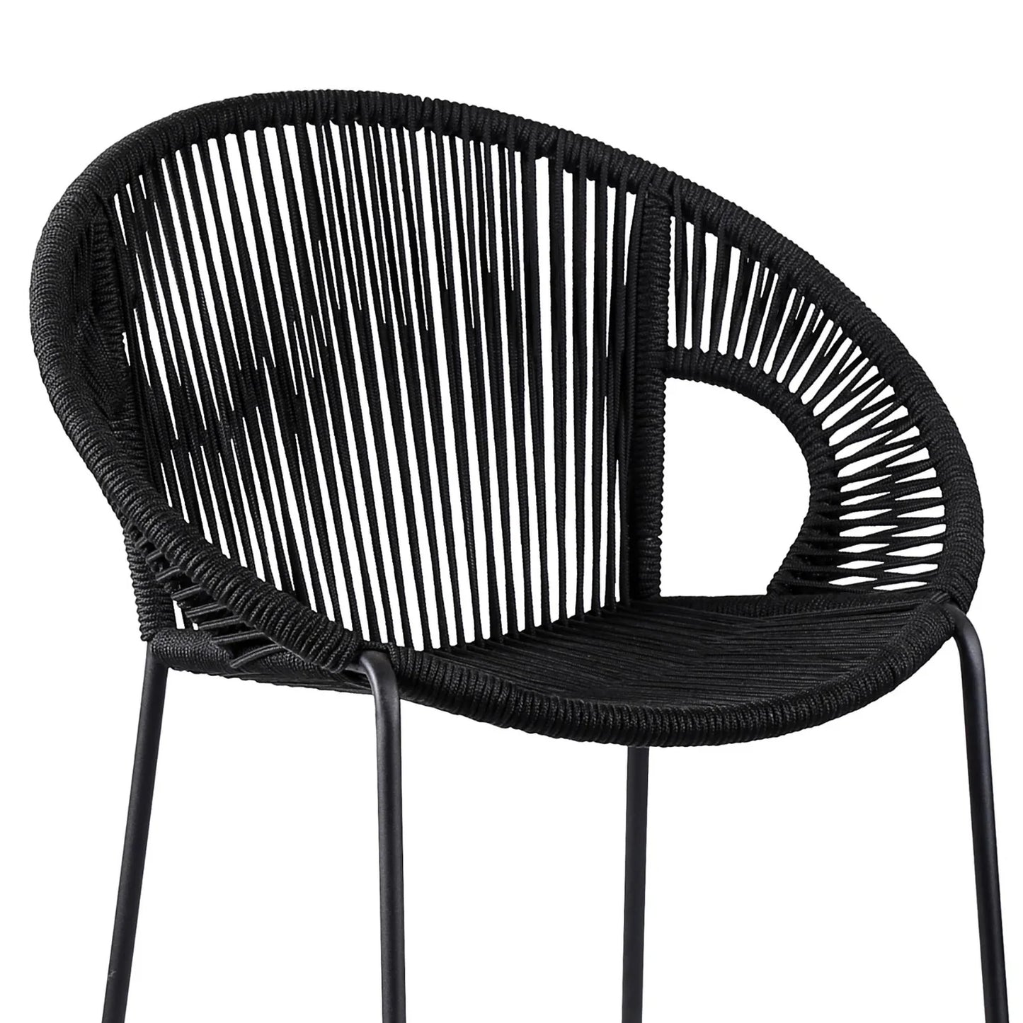 Saanvi 2-Piece Outdoor Rope Bar Chairs – Stylish Comfort Built to Last