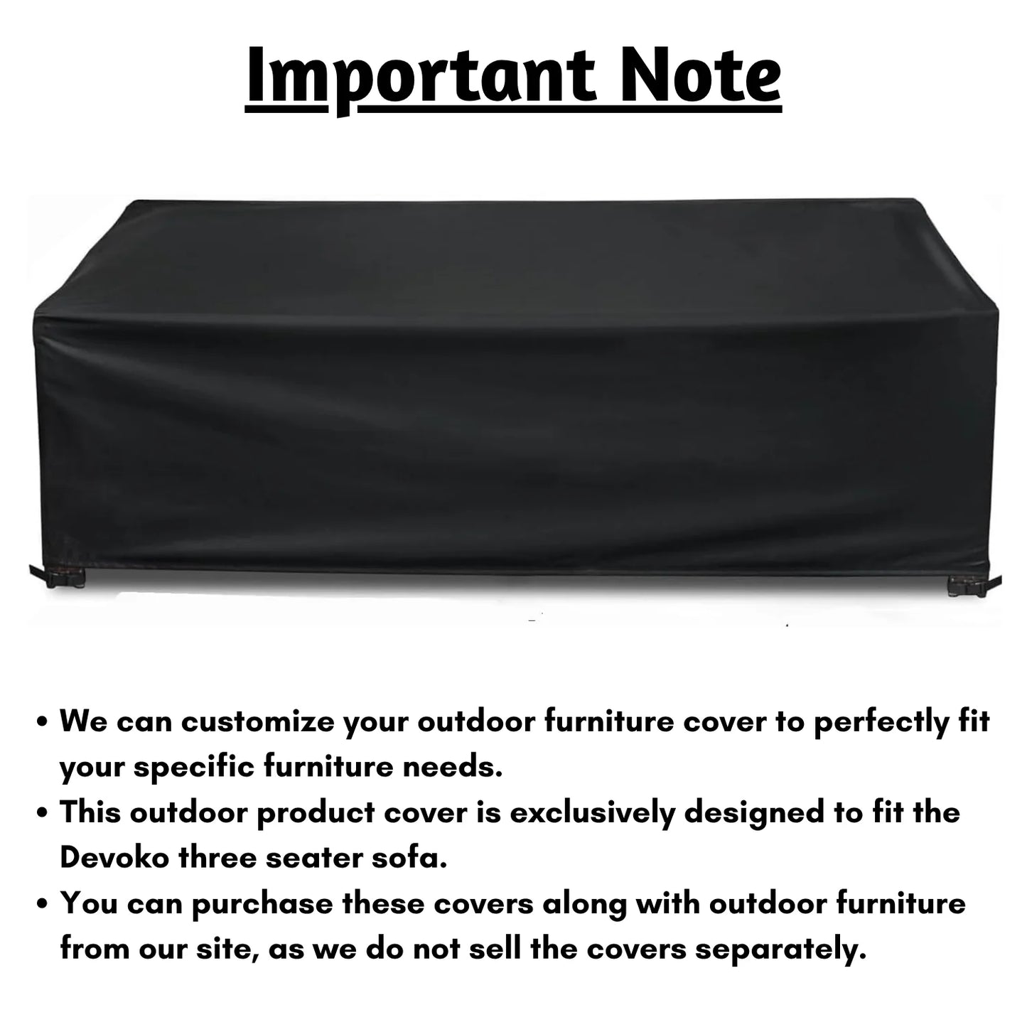 Outdoor Three Seater Sofa Cover