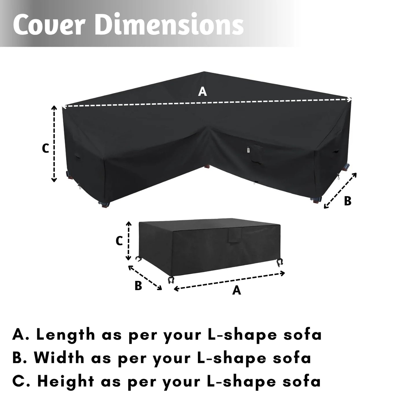 Ayla L-Shape Sofa Set Cover
