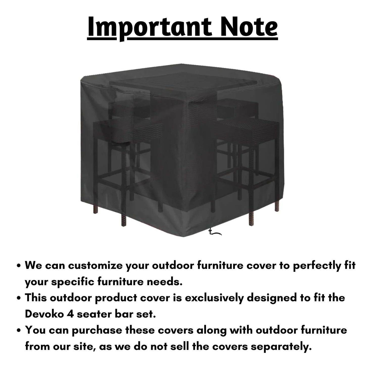 Rituparna Outdoor 4+1 Bar Set Cover