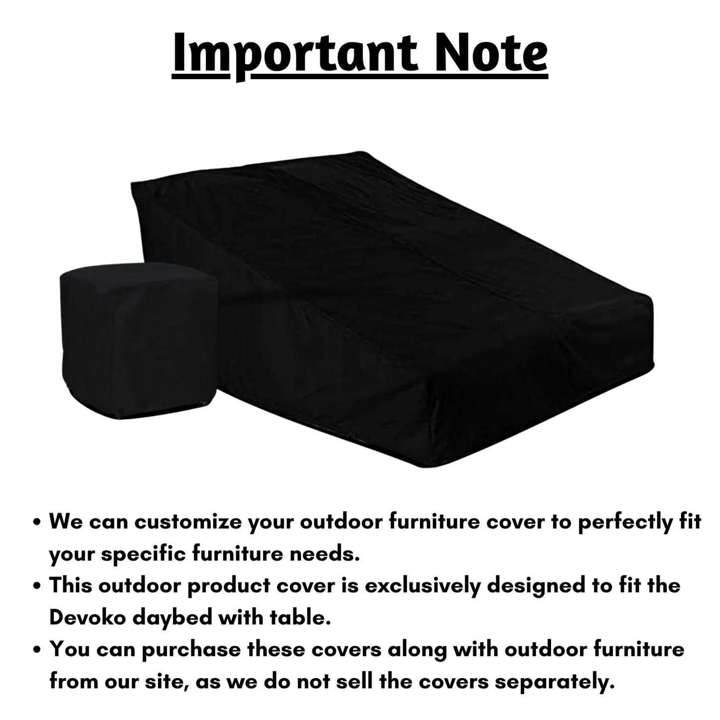 Farida Outdoor Daybed With Table Cover