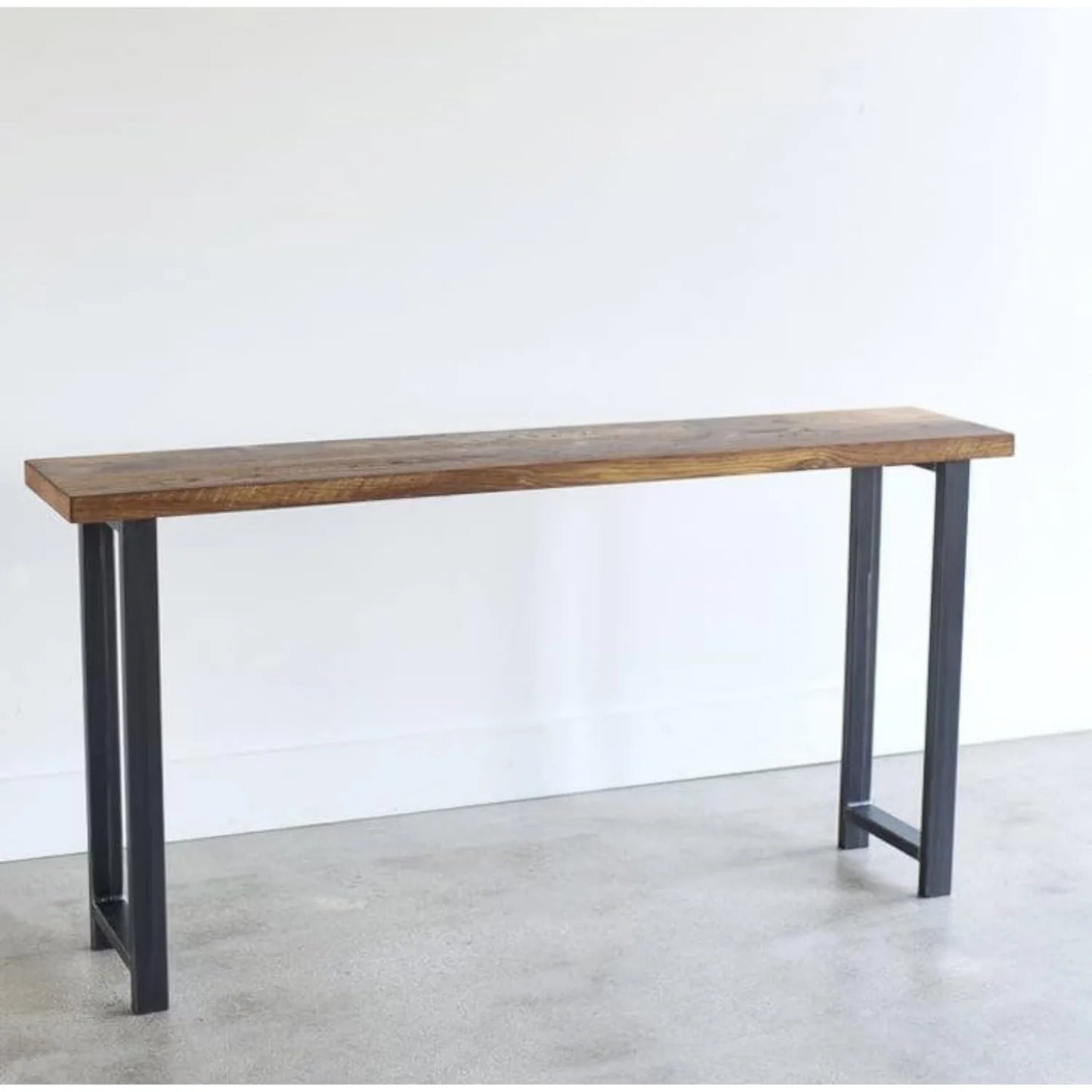 Sheesham Wood Top Modern Console Table