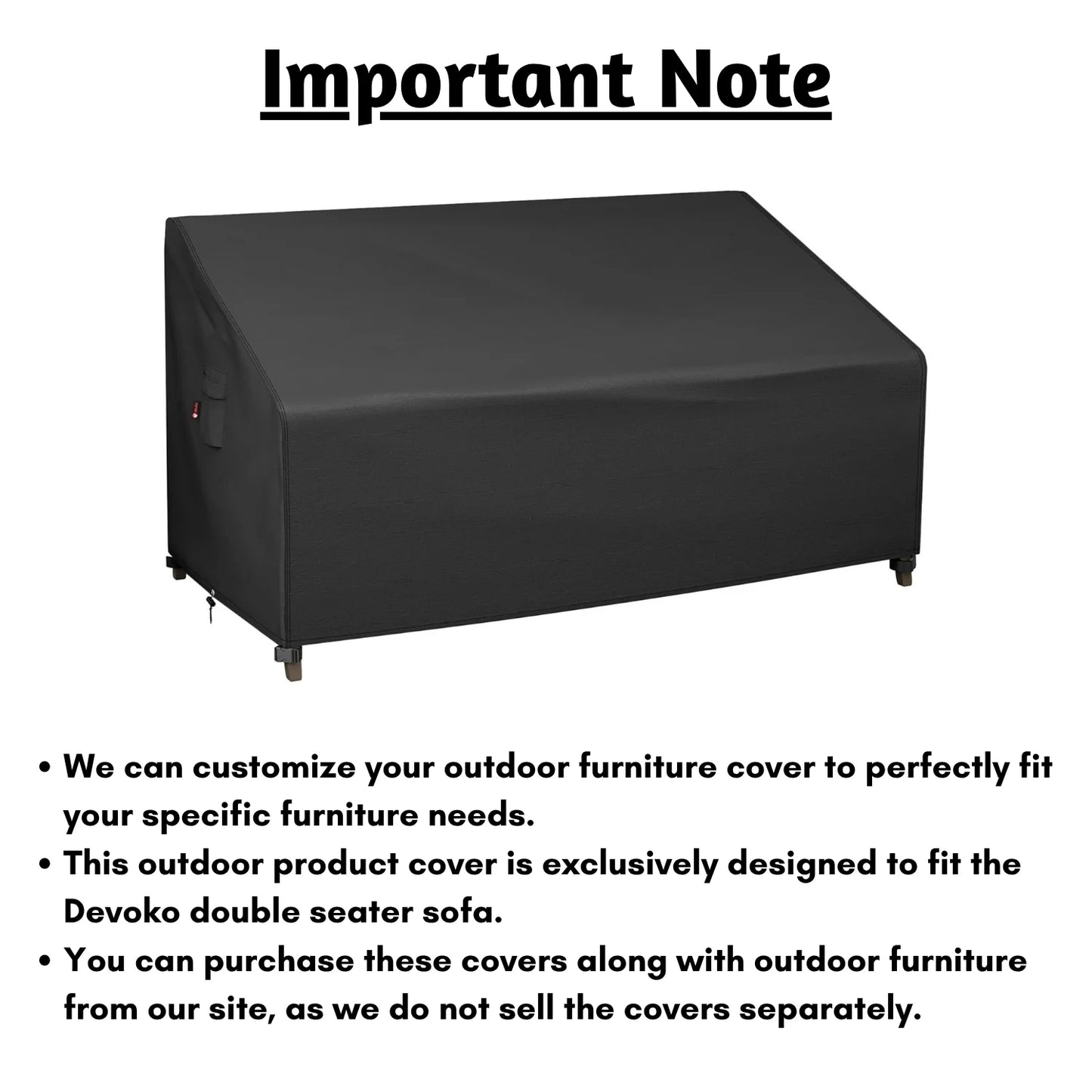 Intisar Outdoor Double Seater Sofa Cover