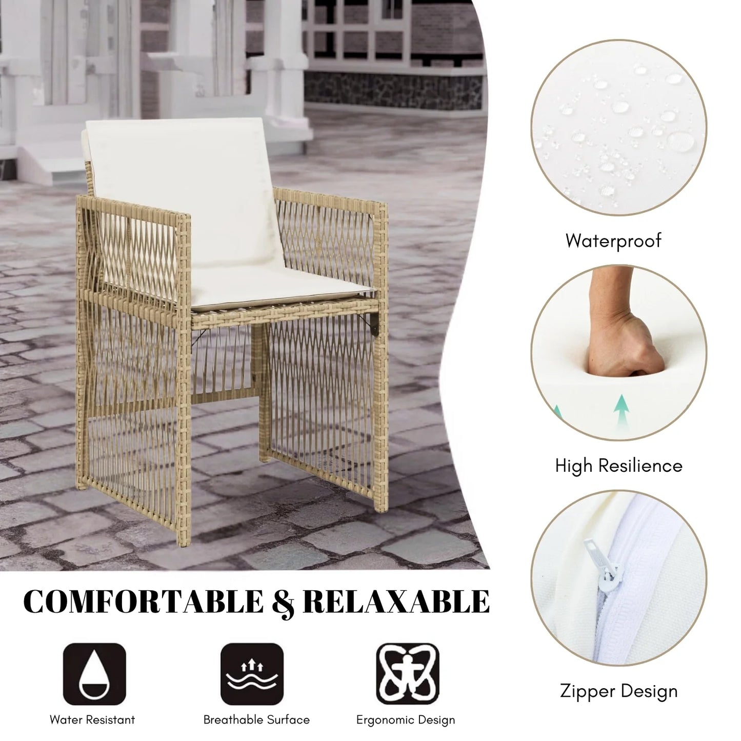 Reika 10 Seater Outdoor Rattan Wicker Dinning Set