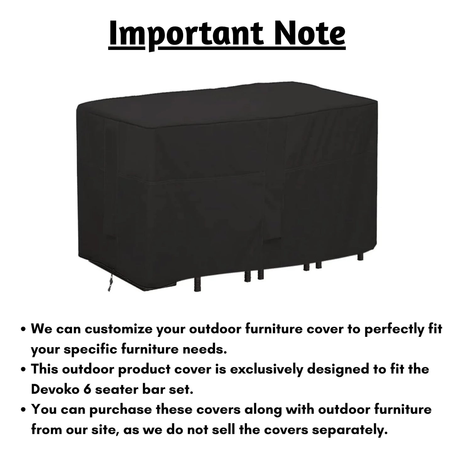 Mahira Outdoor 6+1 Bar Set Cover