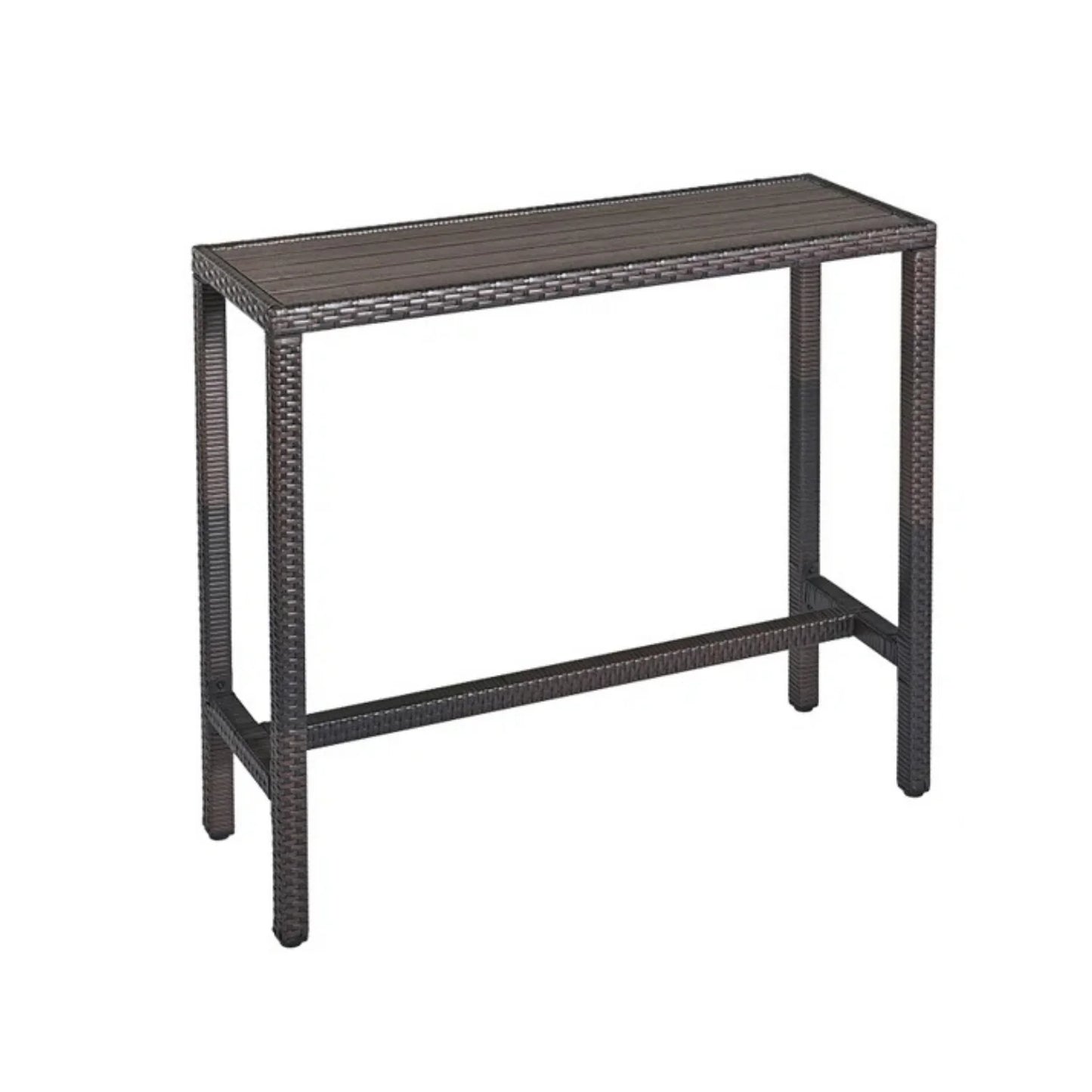 Asami All-Weather Rattan Wicker Bar Set with High-Top Outdoor Table & Chairs