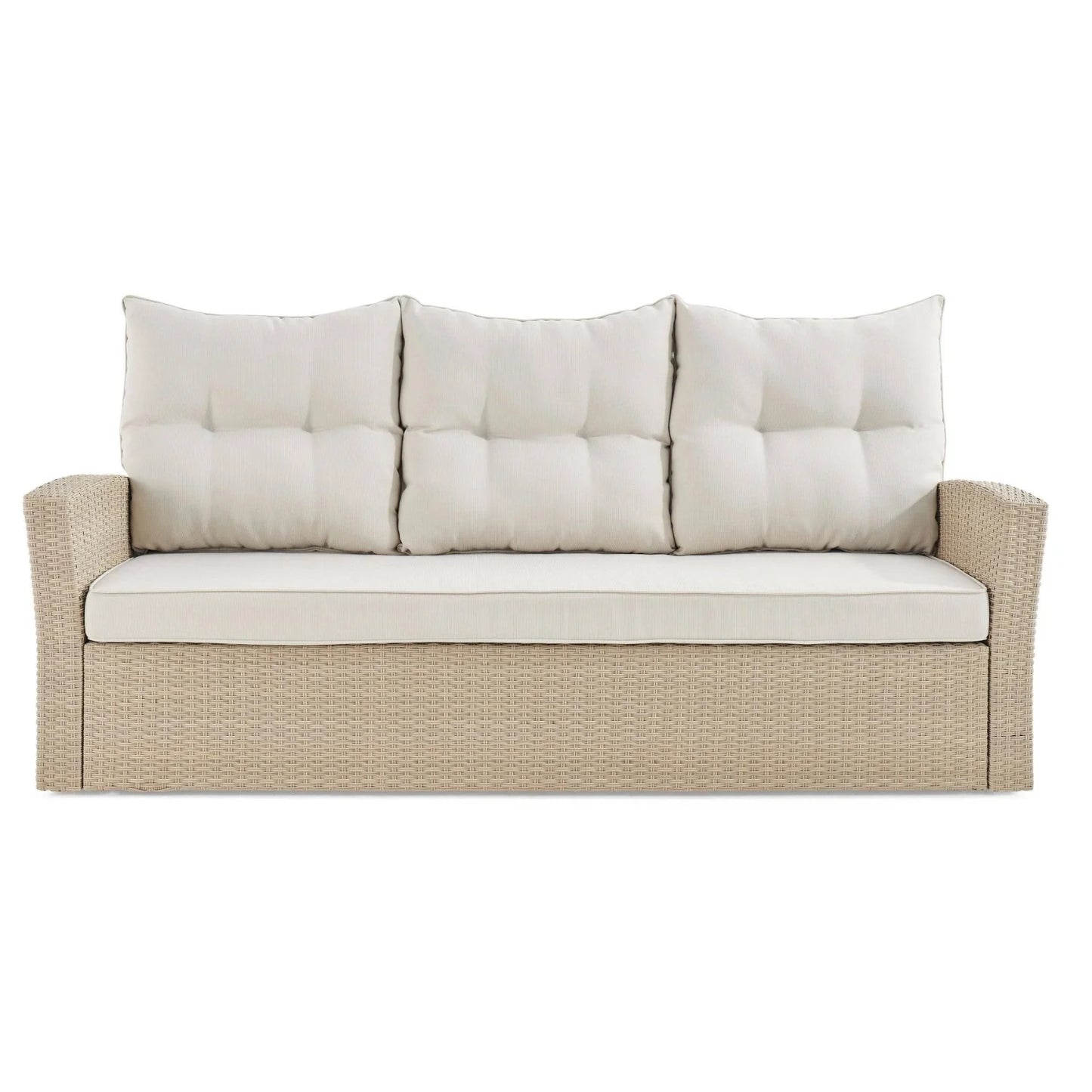 Yue 3-Seater Outdoor Rattan Wicker Patio Sofa