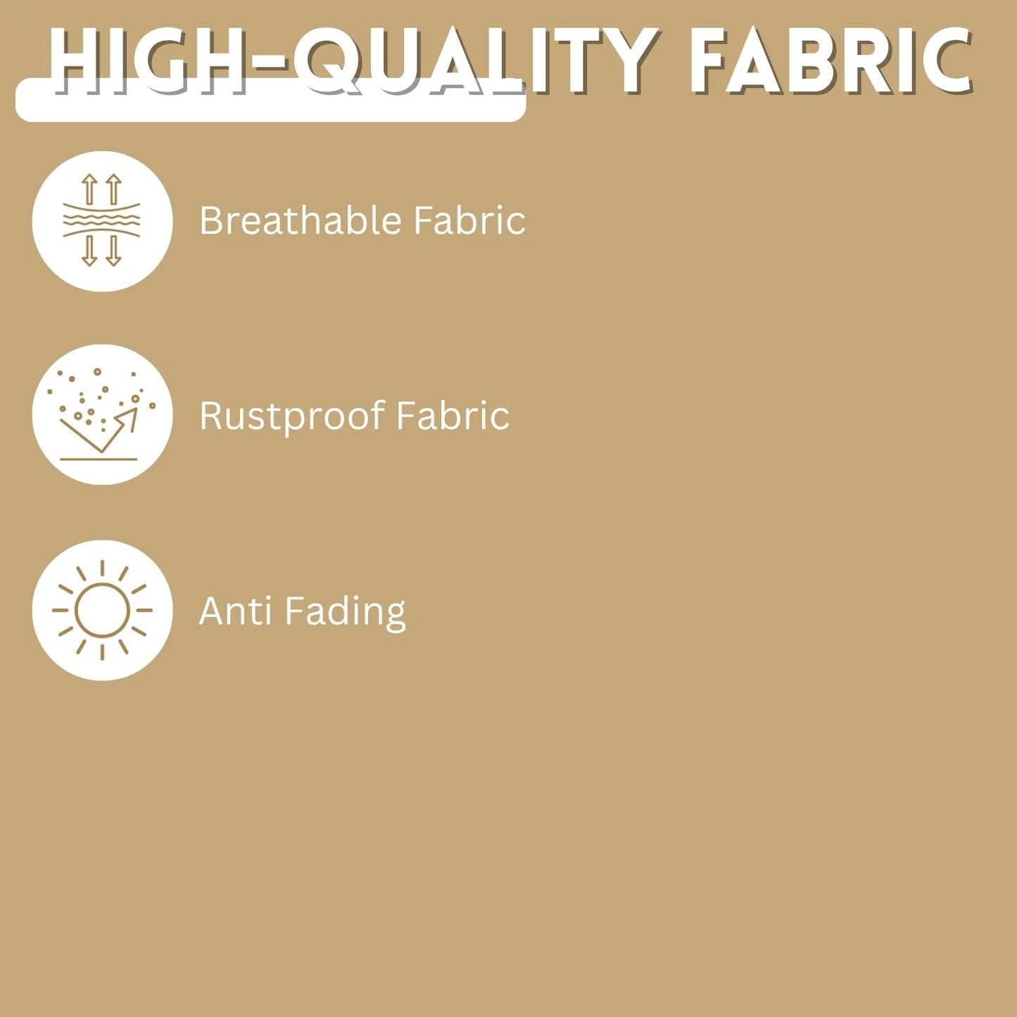 Adwoa 9ft Beige Color Outdoor Patio Umbrella with Centre Pole