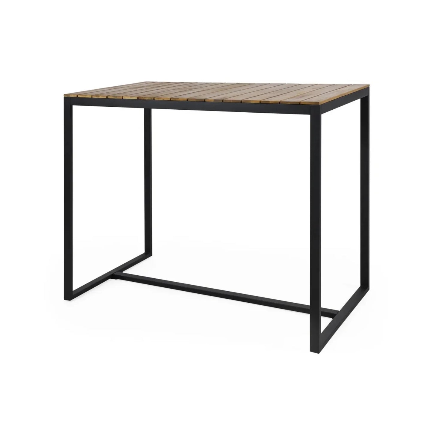 Lubna Outdoor Bar Table With Wooden Top