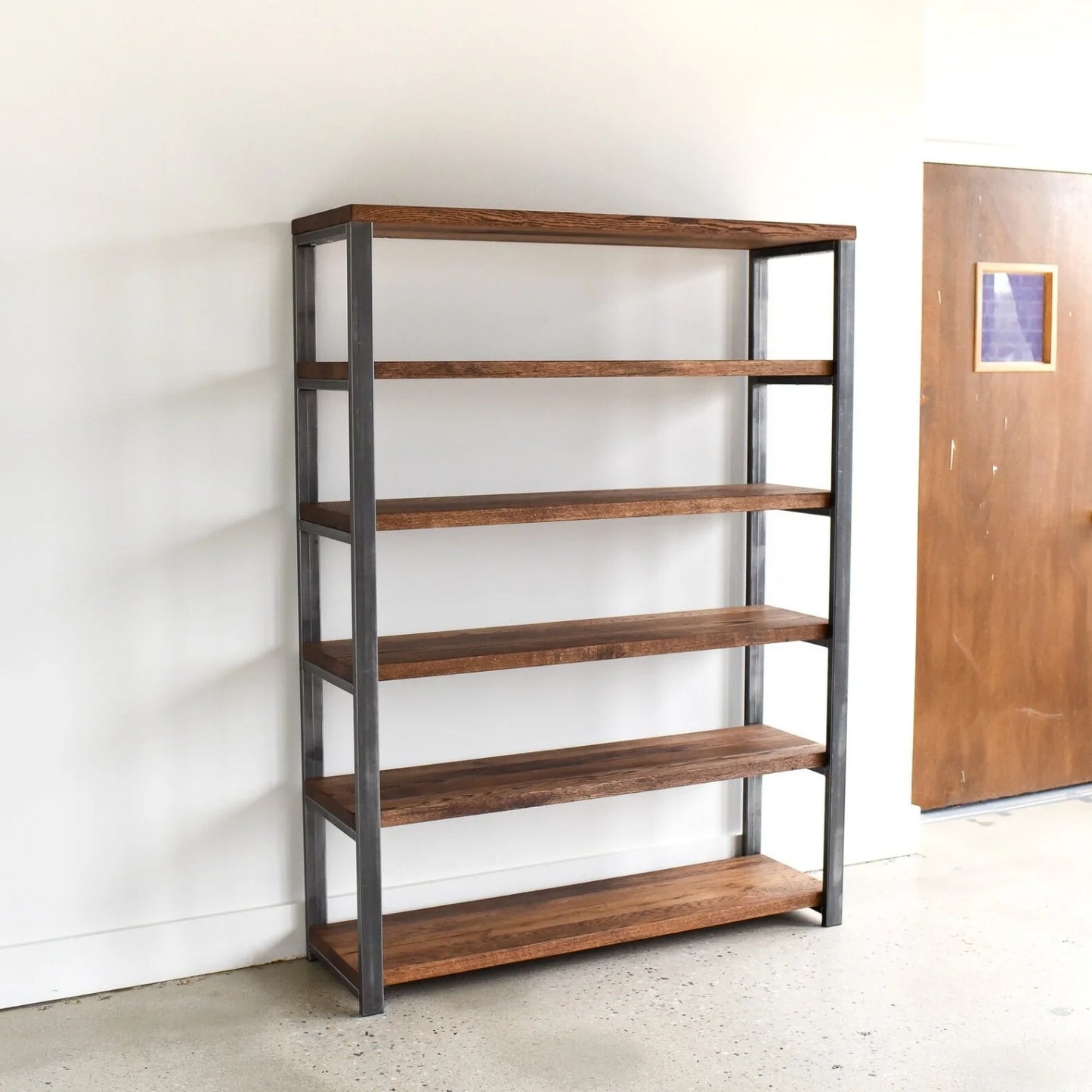 Areum 6-Tier Sheesham Wood Top Book Shelf